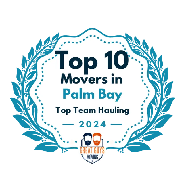 Top 10 Movers in Palm Bay, FL 2024 award