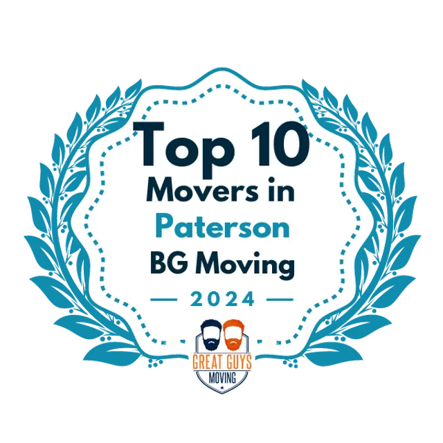 Top 10 Movers in Paterson, NJ 2024 award