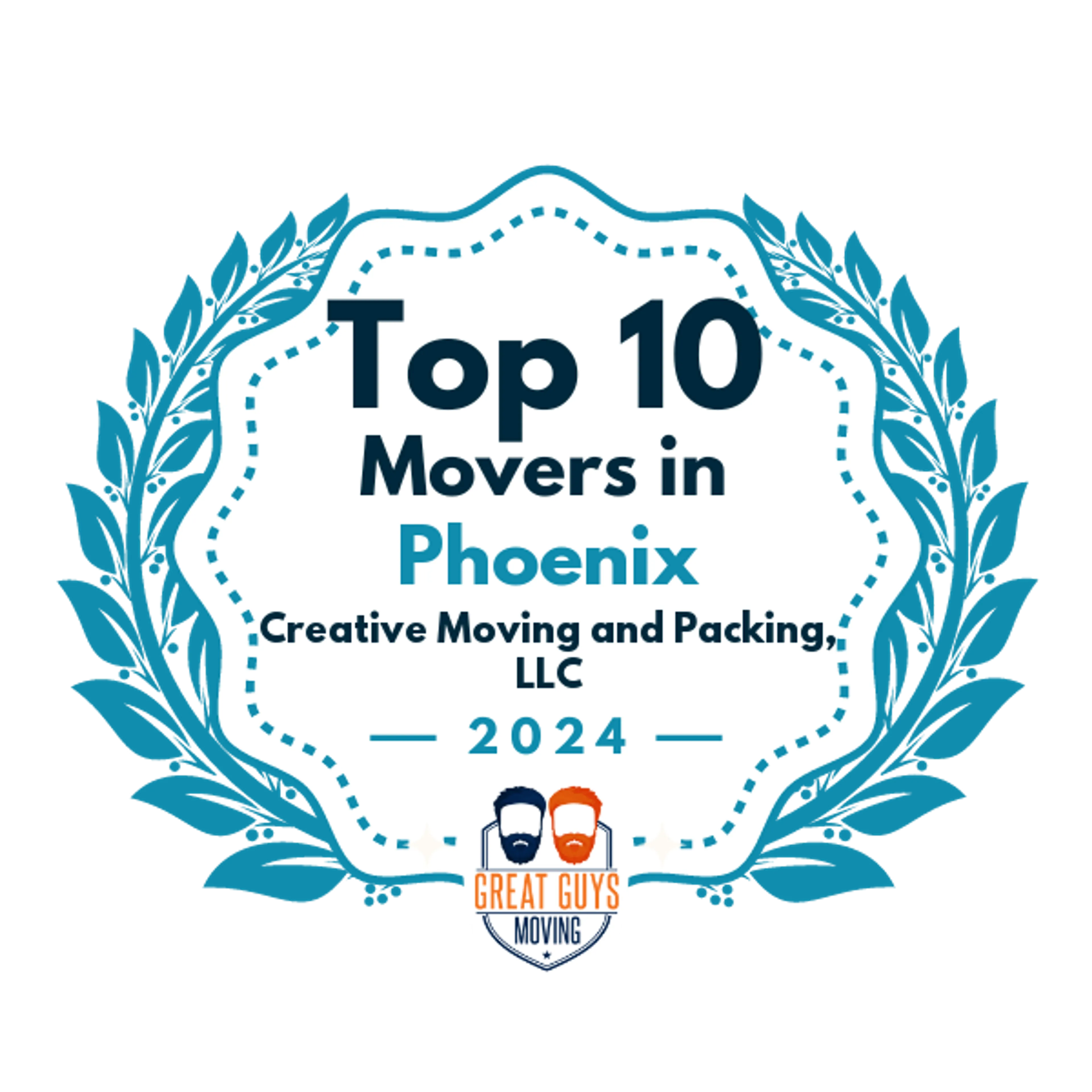 Top 10 Movers in Phoenix, AZ 2024 award
