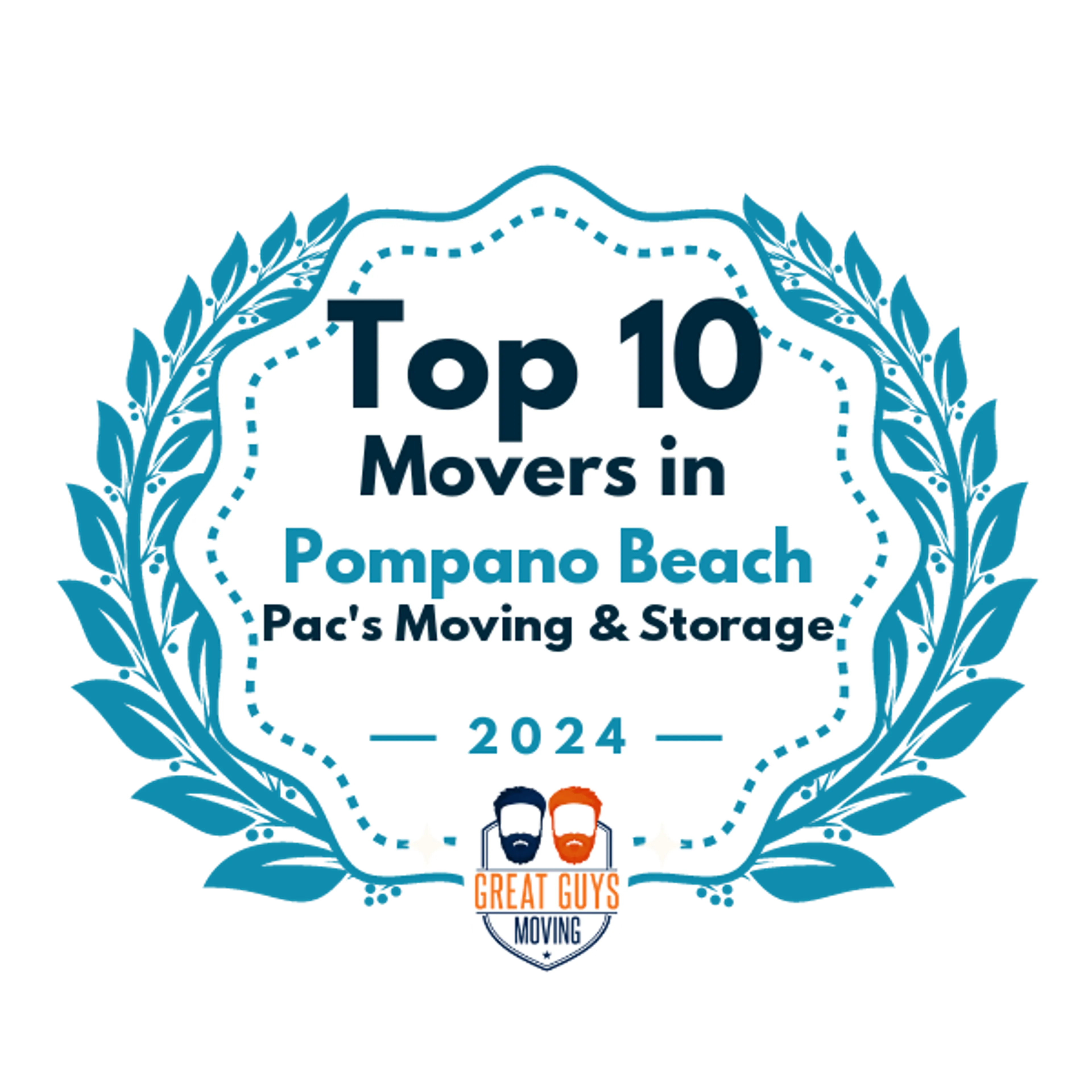 Top 10 Movers in Fort Lauderdale, FL 2024 award