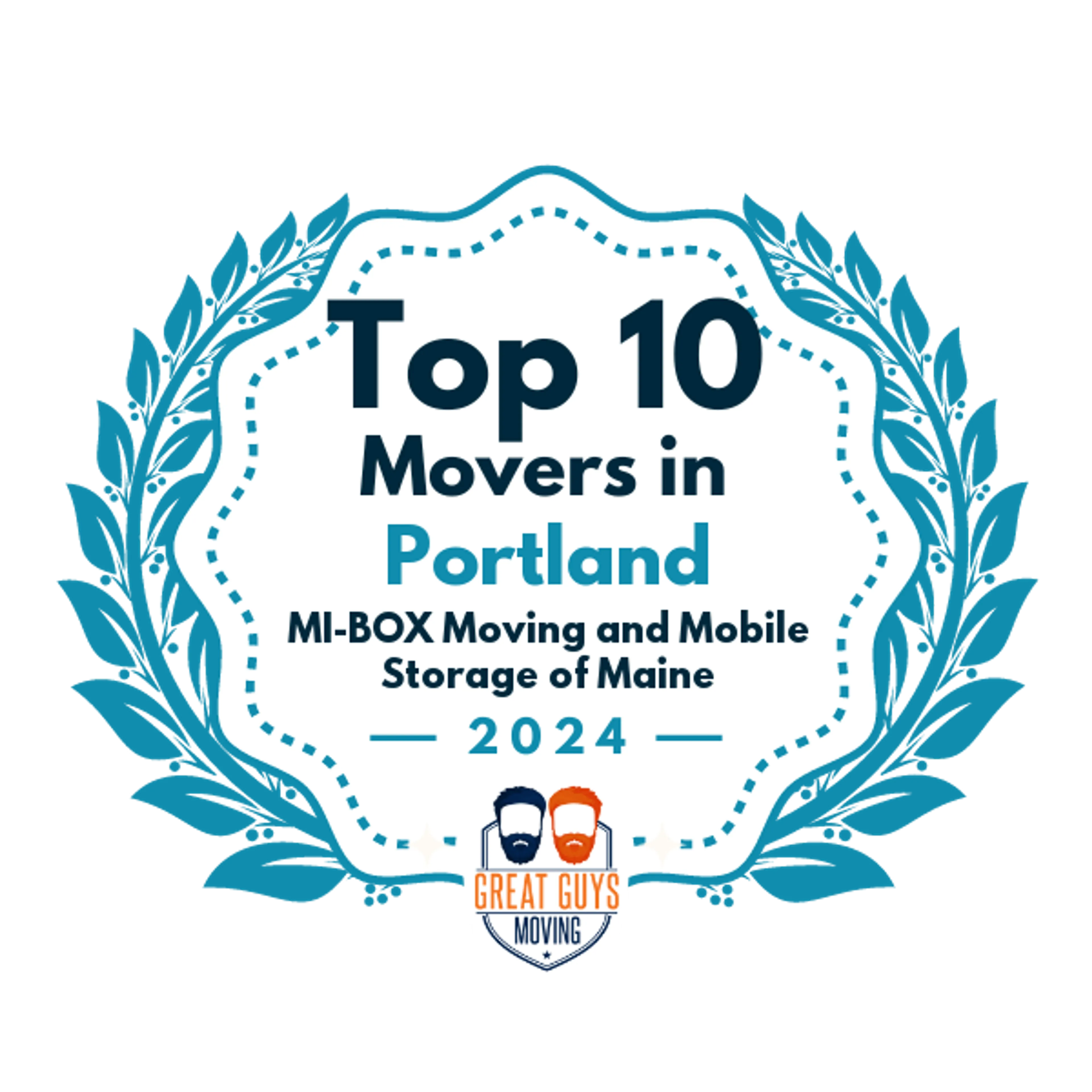 Top 10 Movers in Portland, ME 2024 award