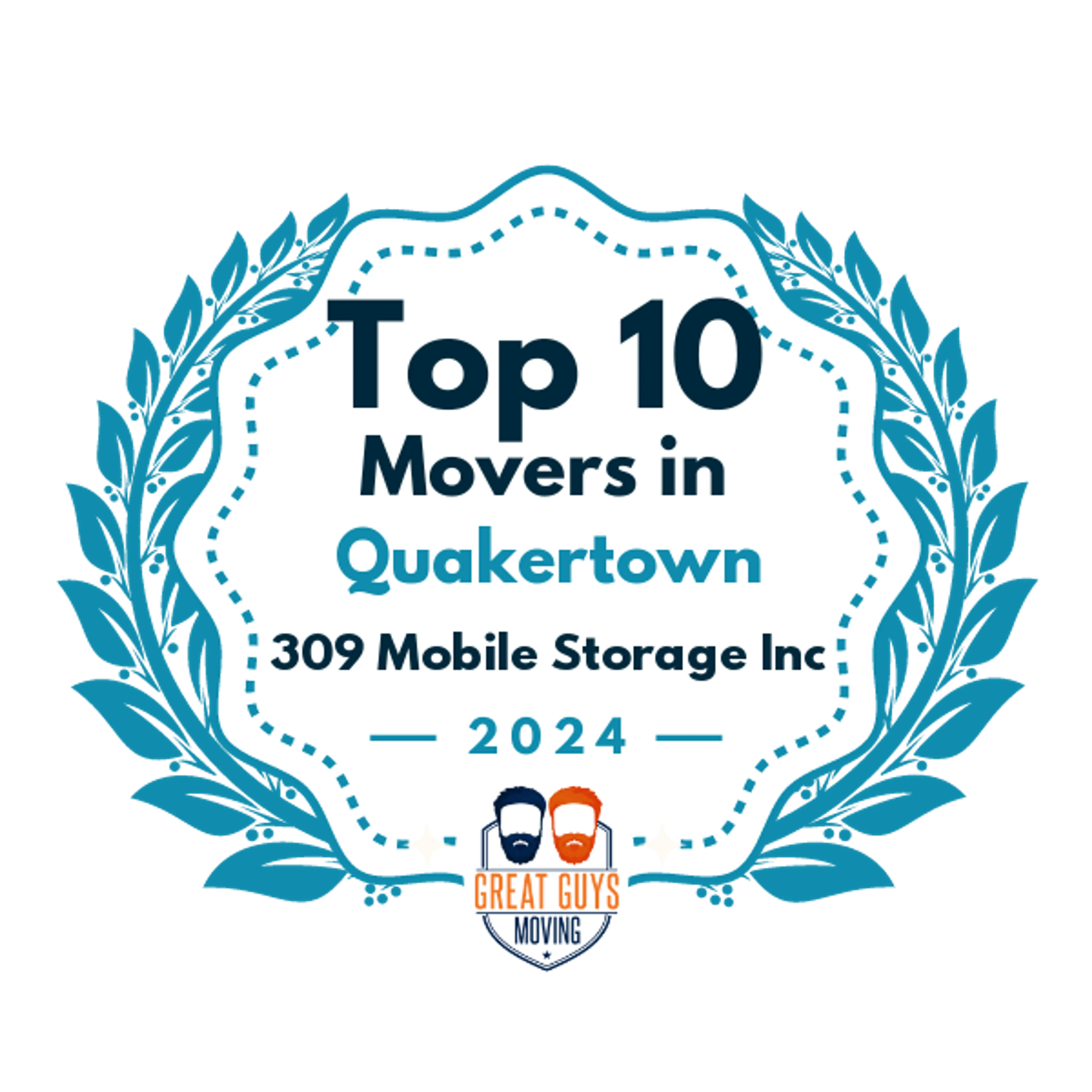 Top 10 Movers in Quakertown, PA 2024 award