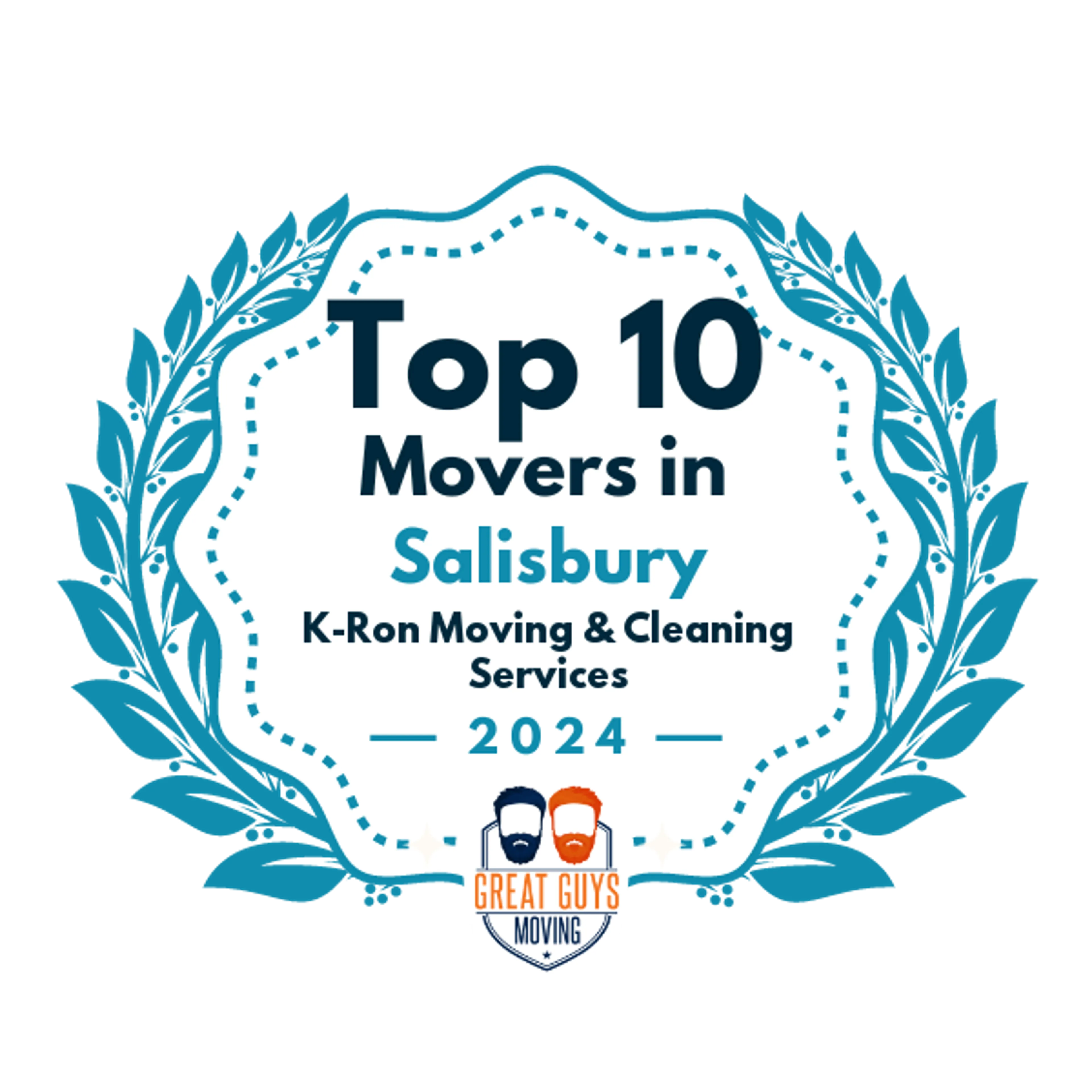 Top 10 Movers in Salisbury, MD 2024 award