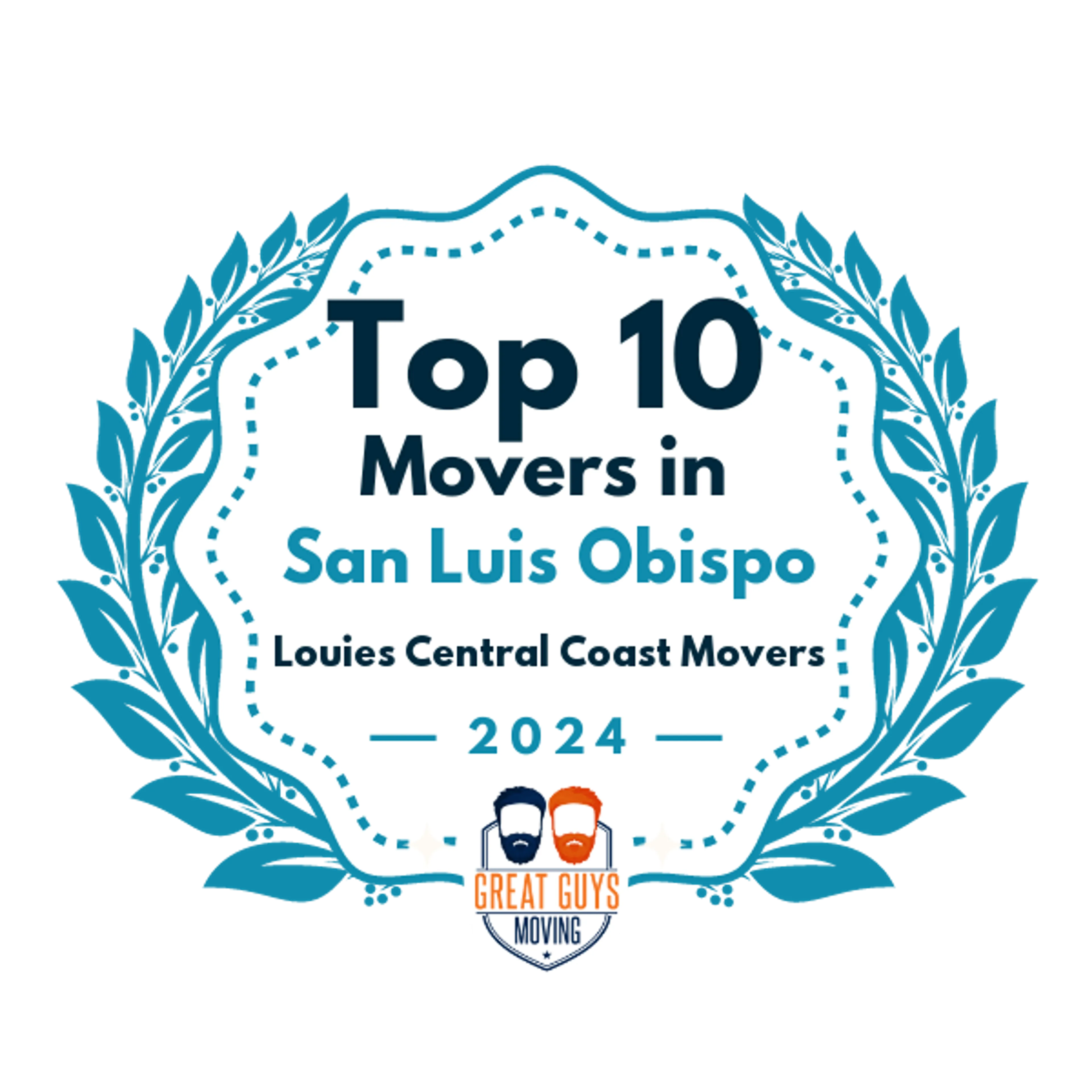 Top 10 Movers in Santa Maria, CA 2024 award