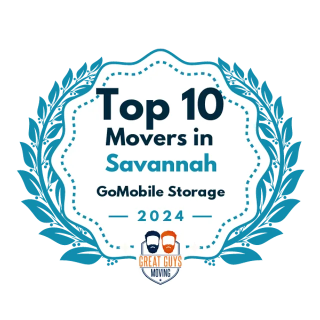 Top 10 Movers in Savannah, GA 2024 award