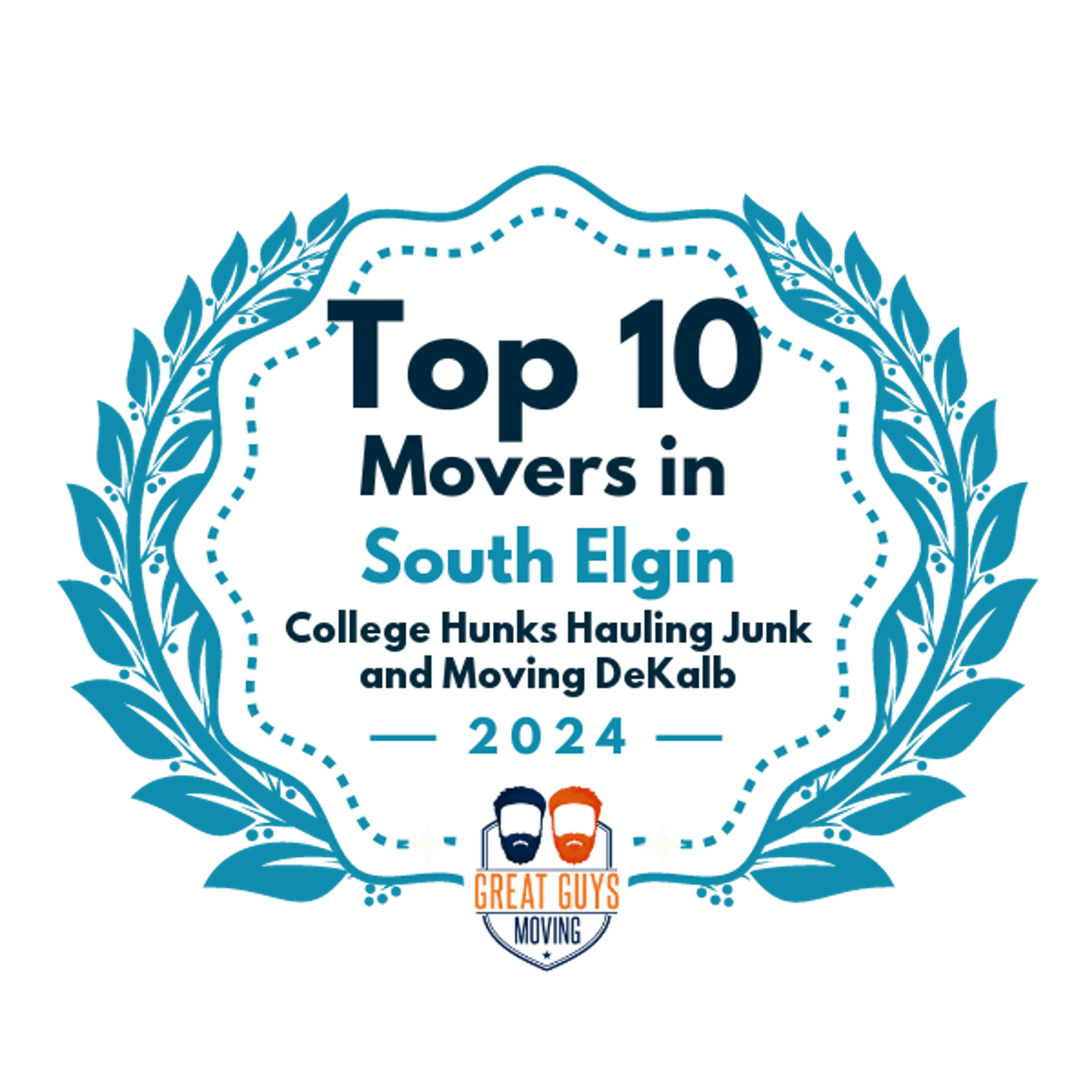 Top 10 Movers in Elgin, IL 2024 award