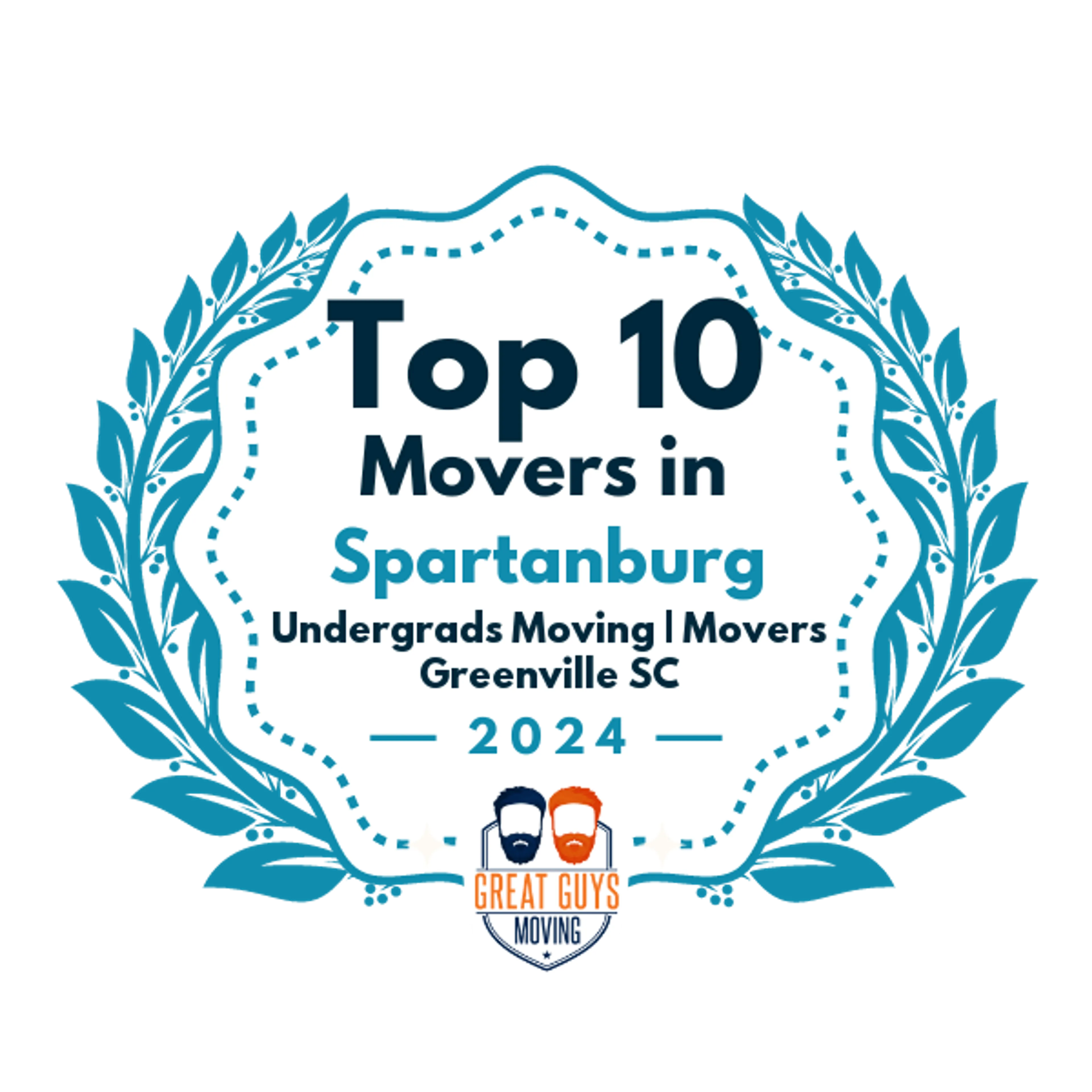 Top 10 Movers in Greenville, SC 2024 award