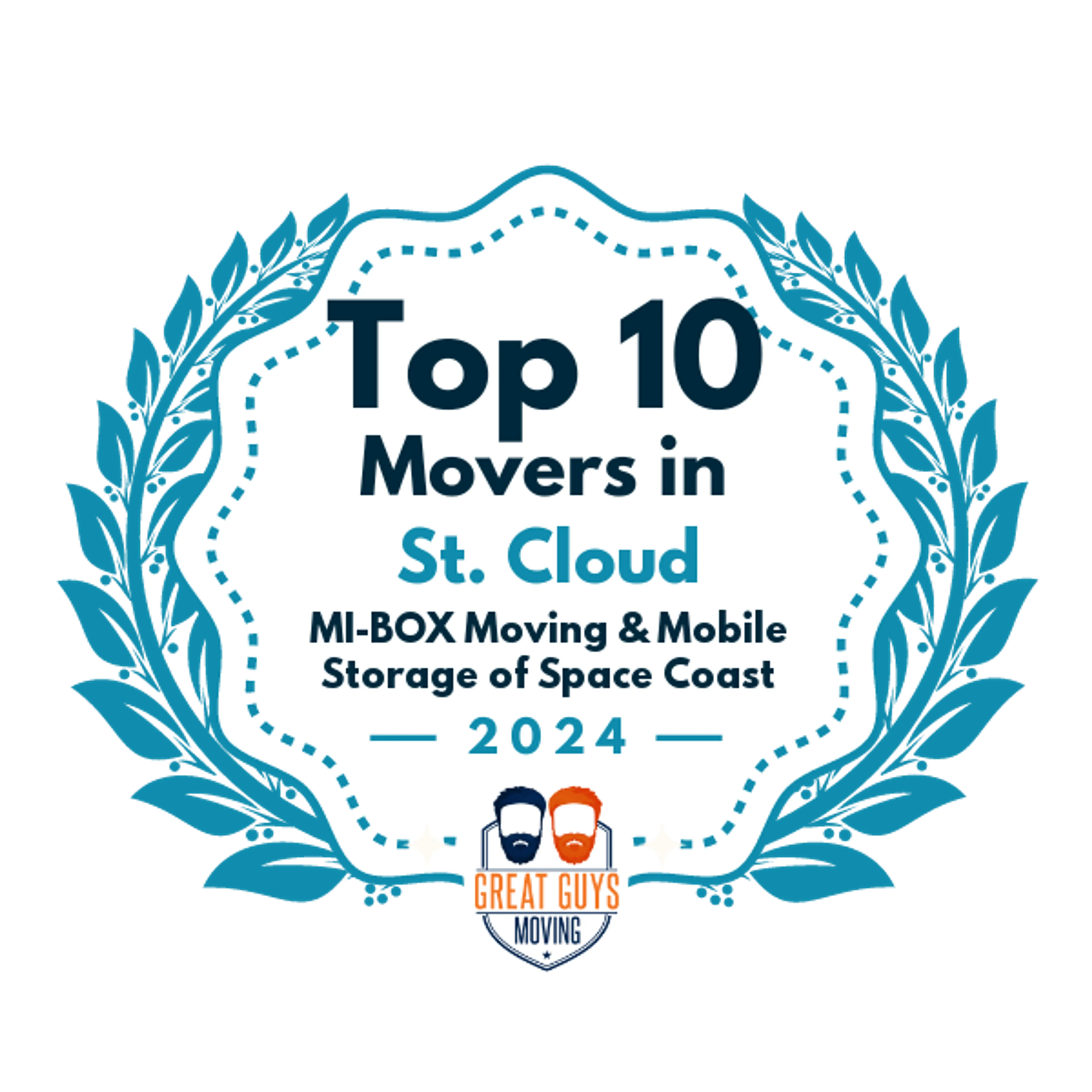 Top 10 Movers in Palm Bay, FL 2024 award