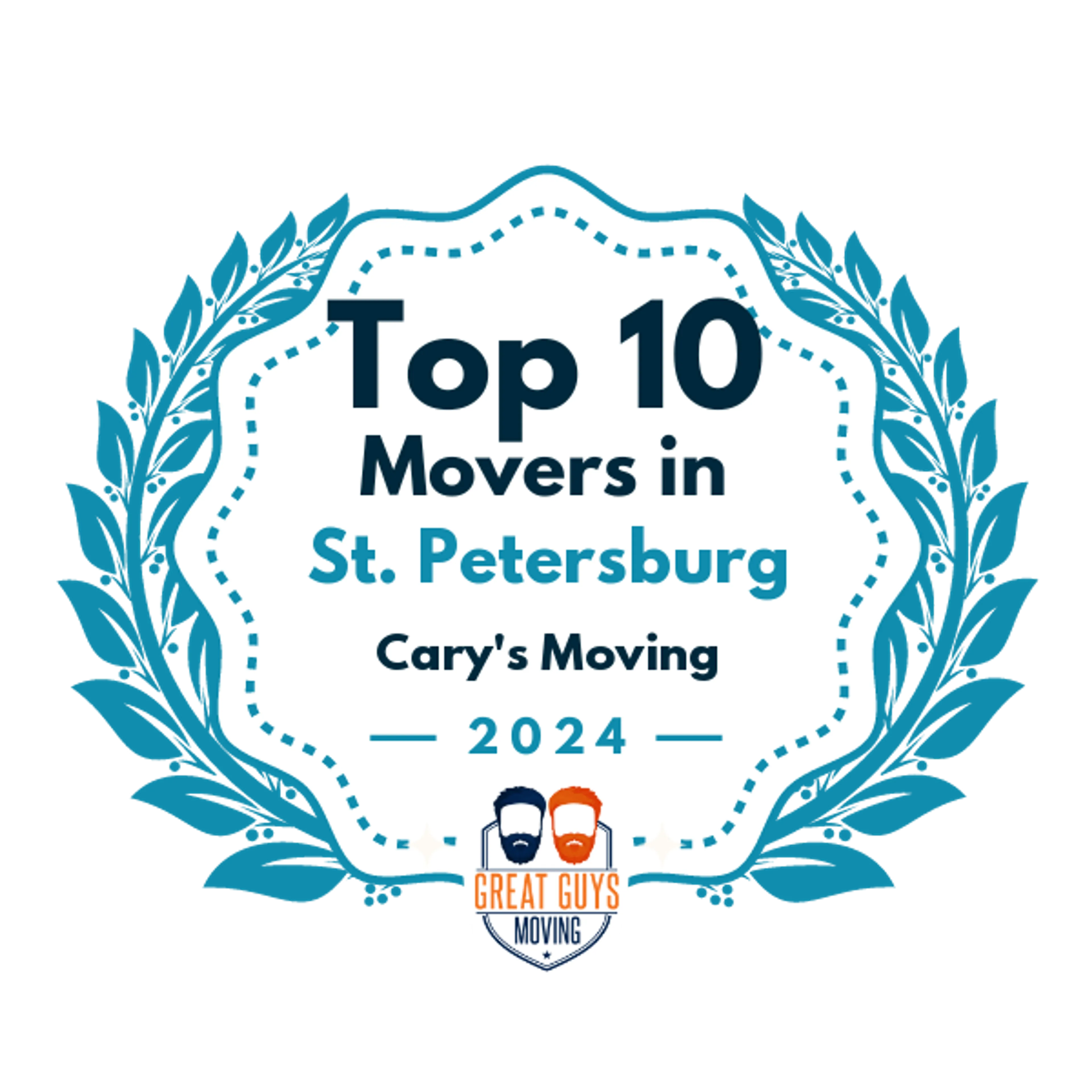 Top 10 Movers in St. Petersburg, FL 2024 award