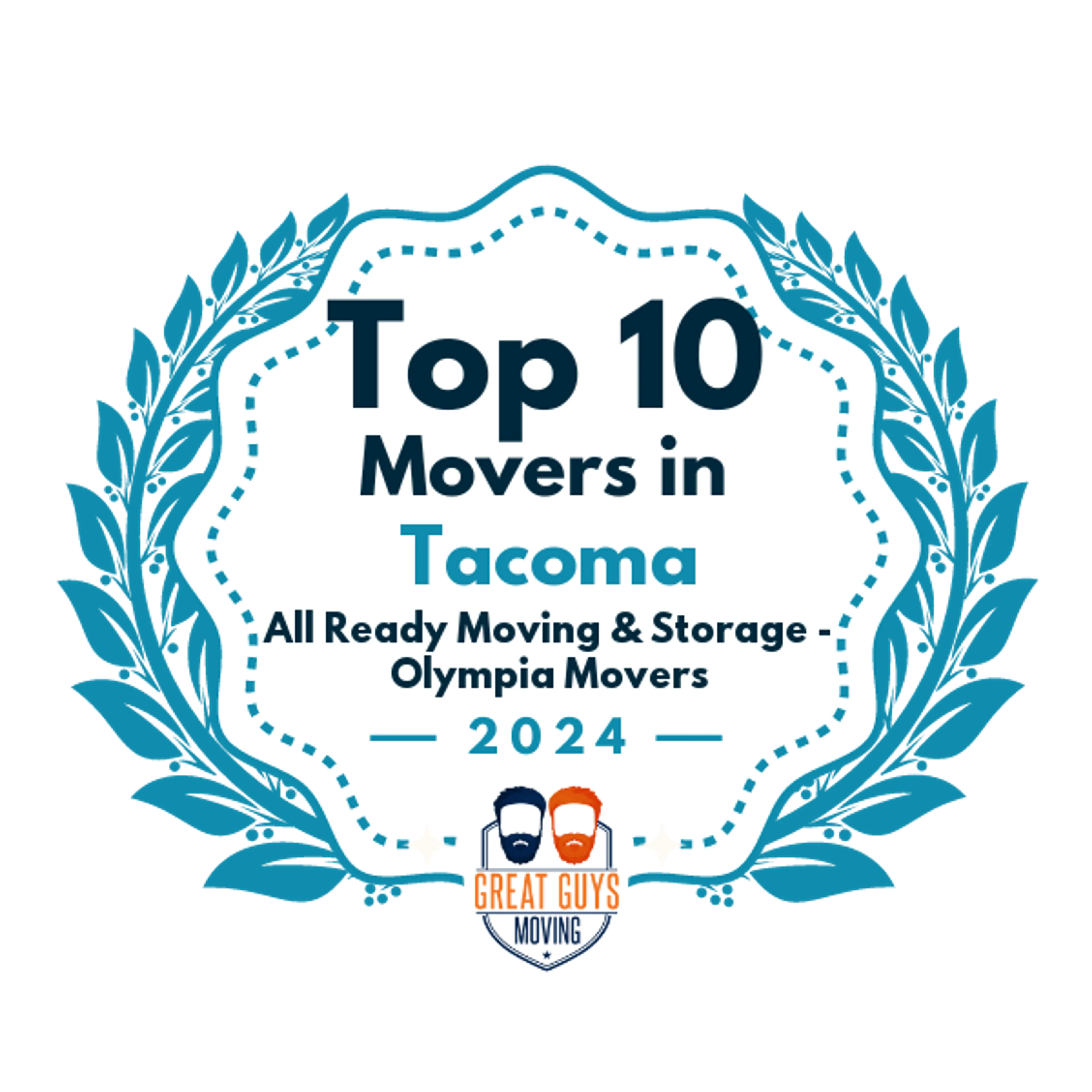 Top 10 Movers in Tacoma, WA 2024 award