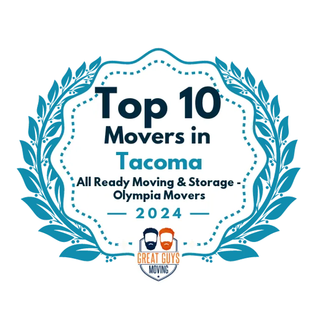 Top 10 Movers in Tacoma, WA 2024 award