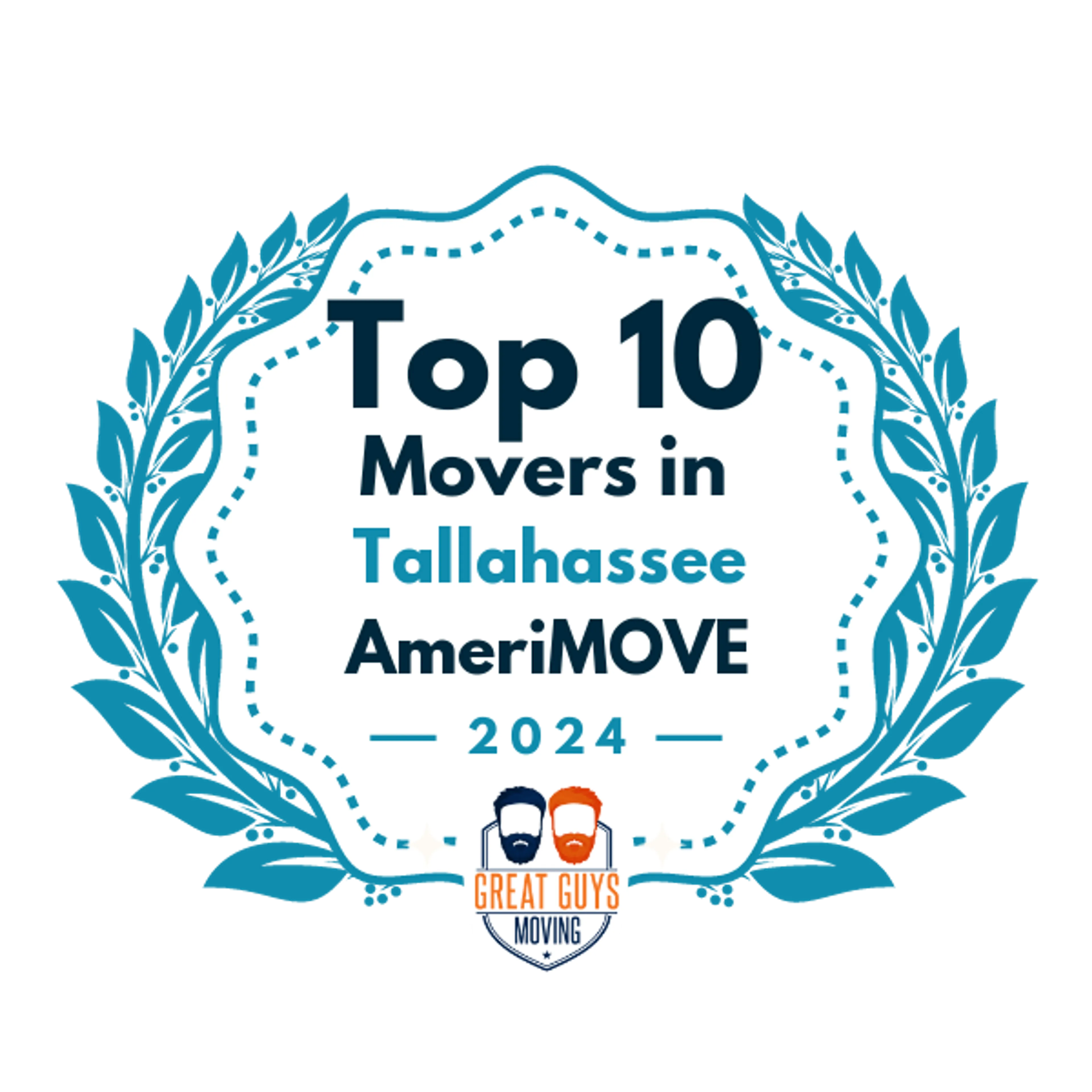 Top 10 Movers in Tallahassee, FL 2024 award