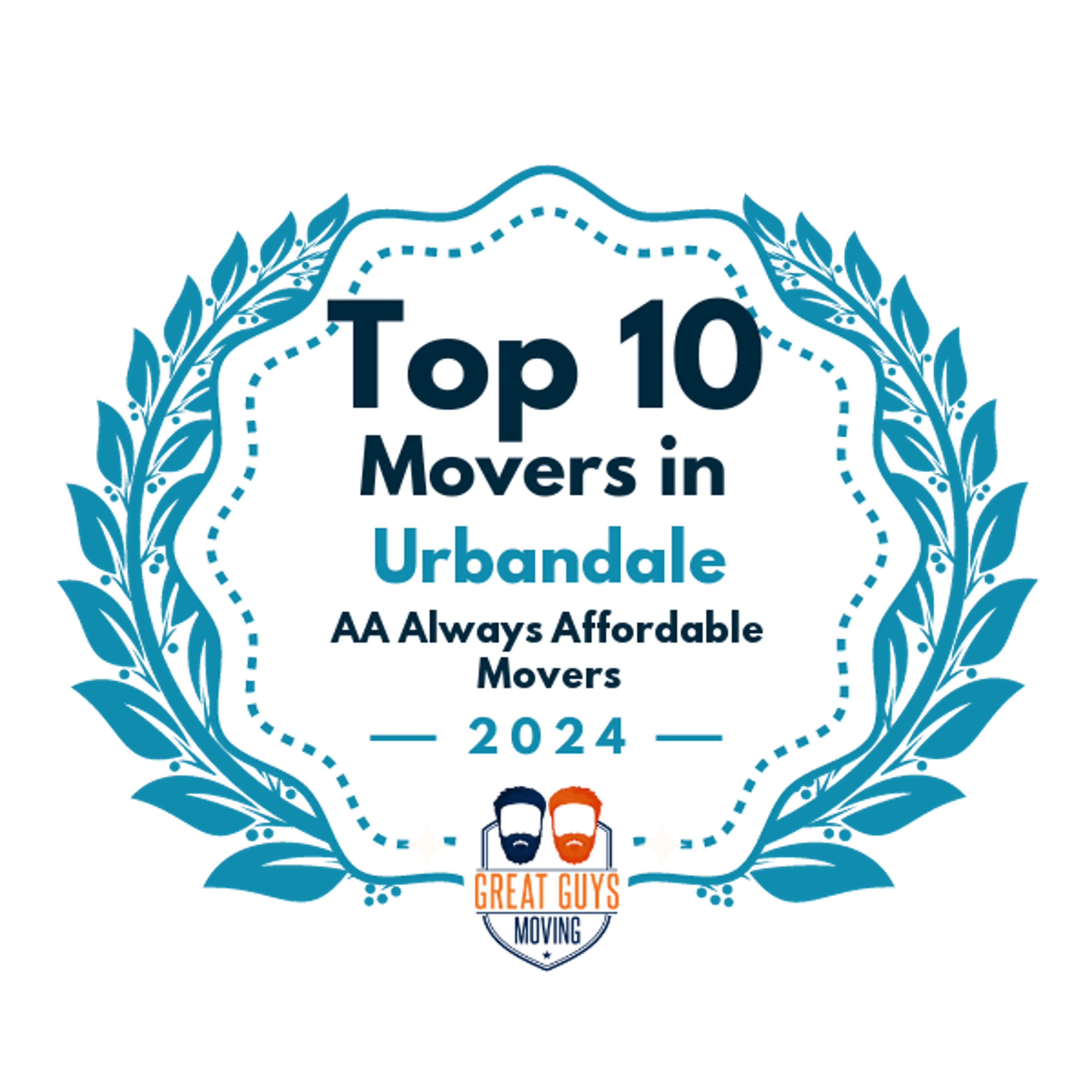 Top 10 Movers in Des Moines, IA 2024 award