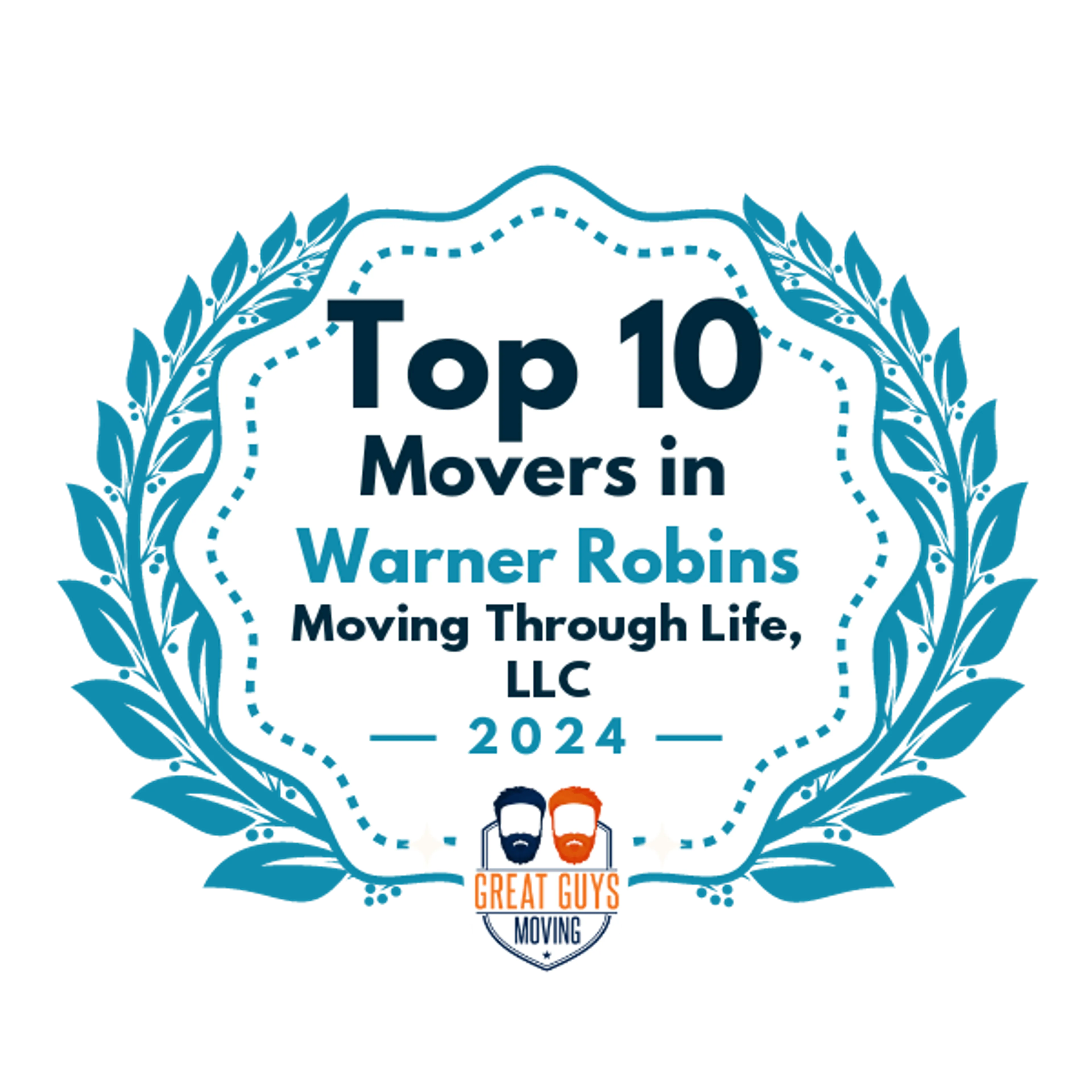 Top 10 Movers in Warner Robins, GA 2024 award