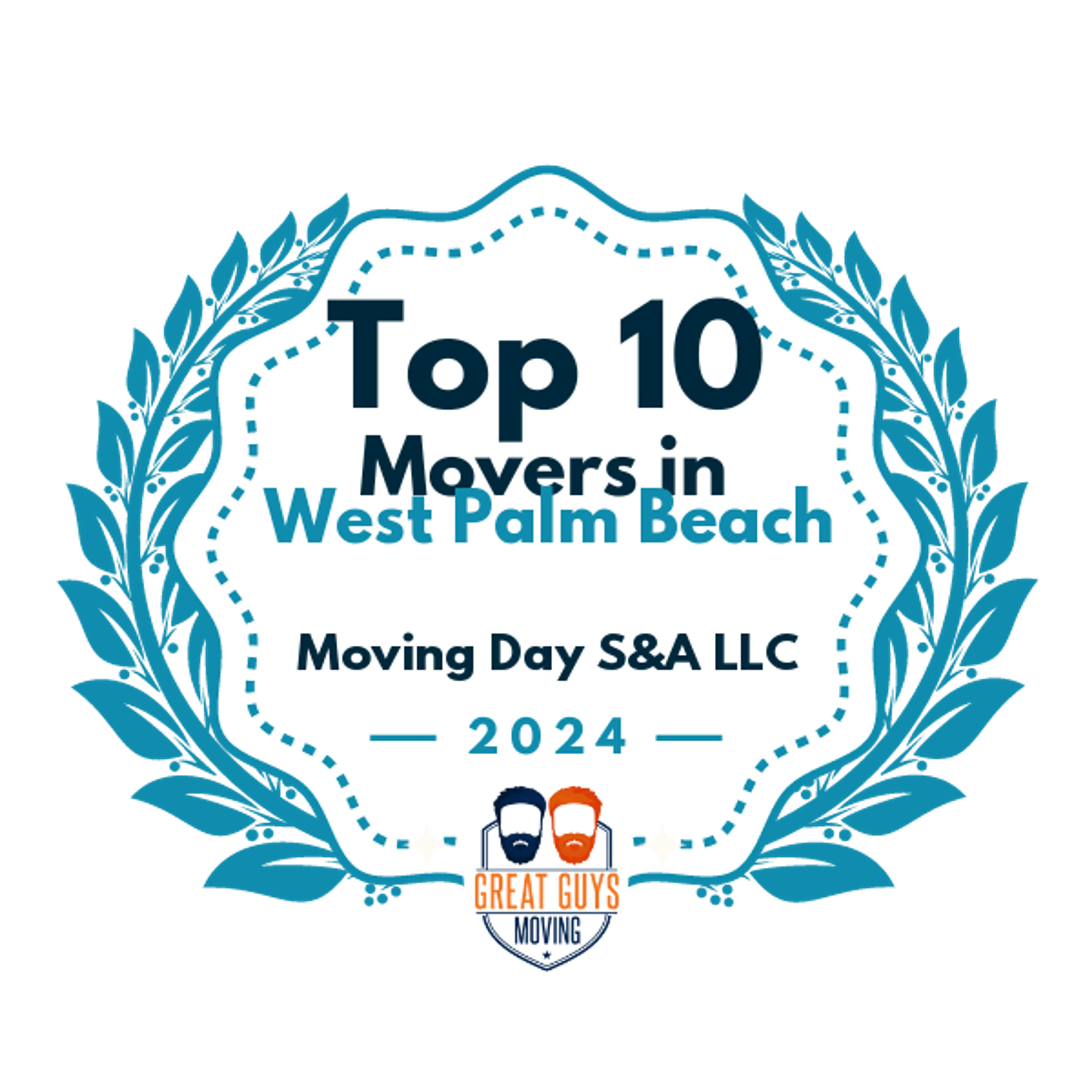 Top 10 Movers in West Palm Beach, FL 2024 award