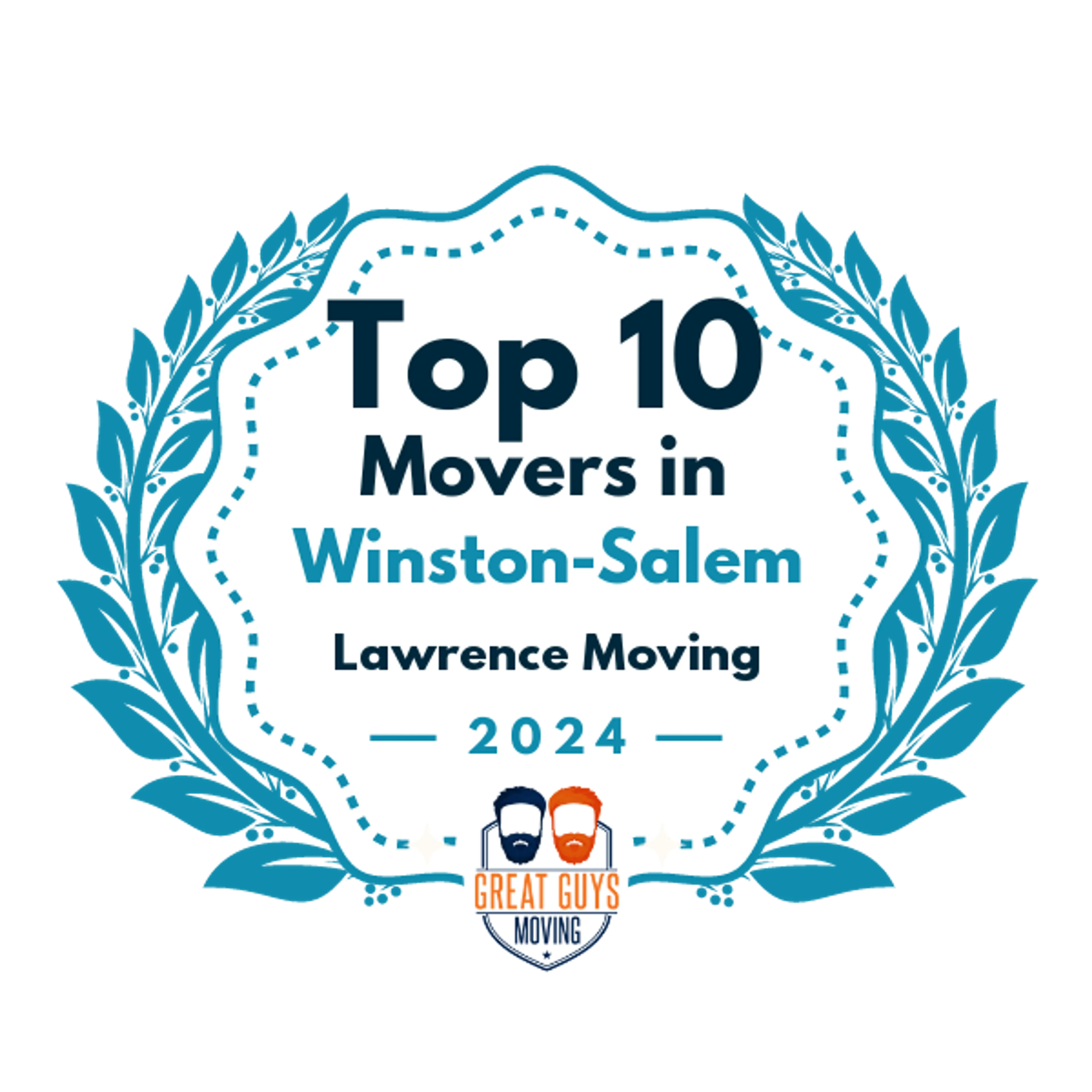 Top 10 Movers in Greensboro, NC 2024 award