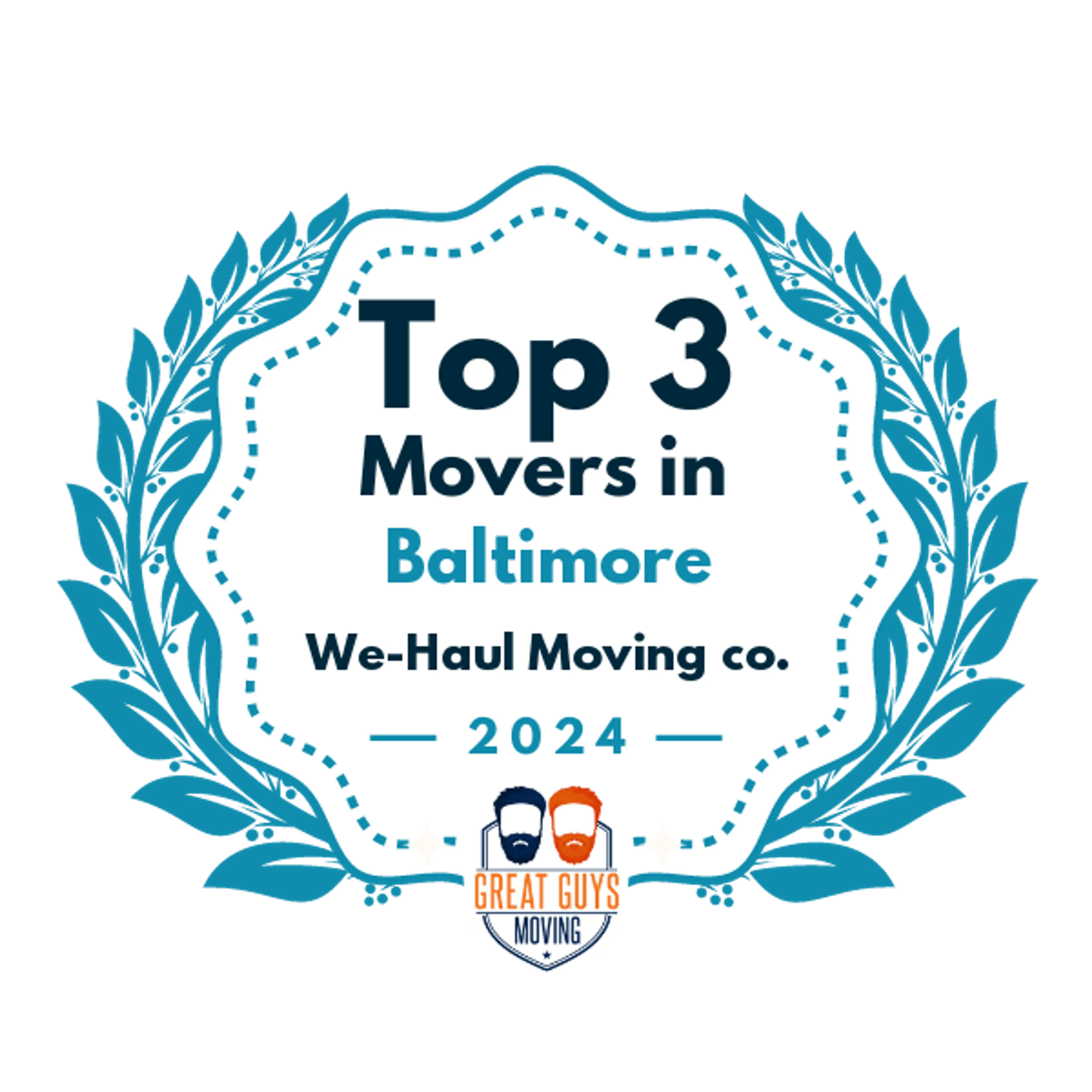 Top 3 Movers in Baltimore, MD 2024 award
