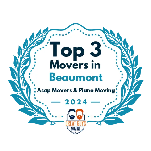 Top 3 Movers in Beaumont, TX 2024 award