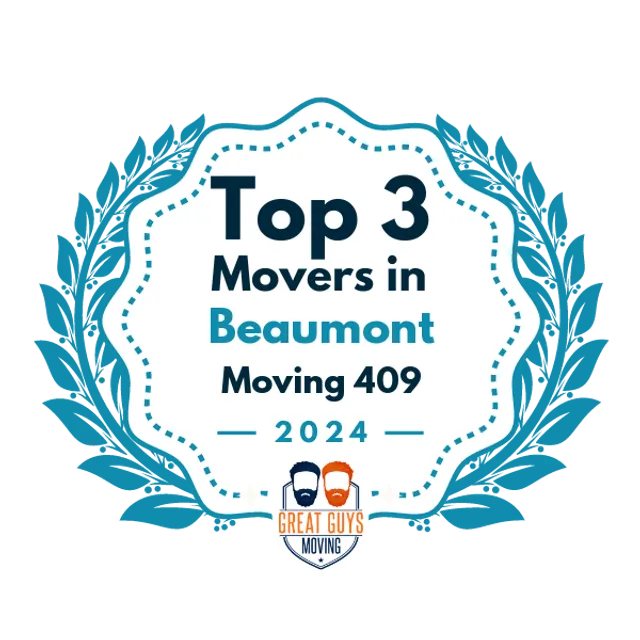 Top 3 Movers in Beaumont, TX 2024 award