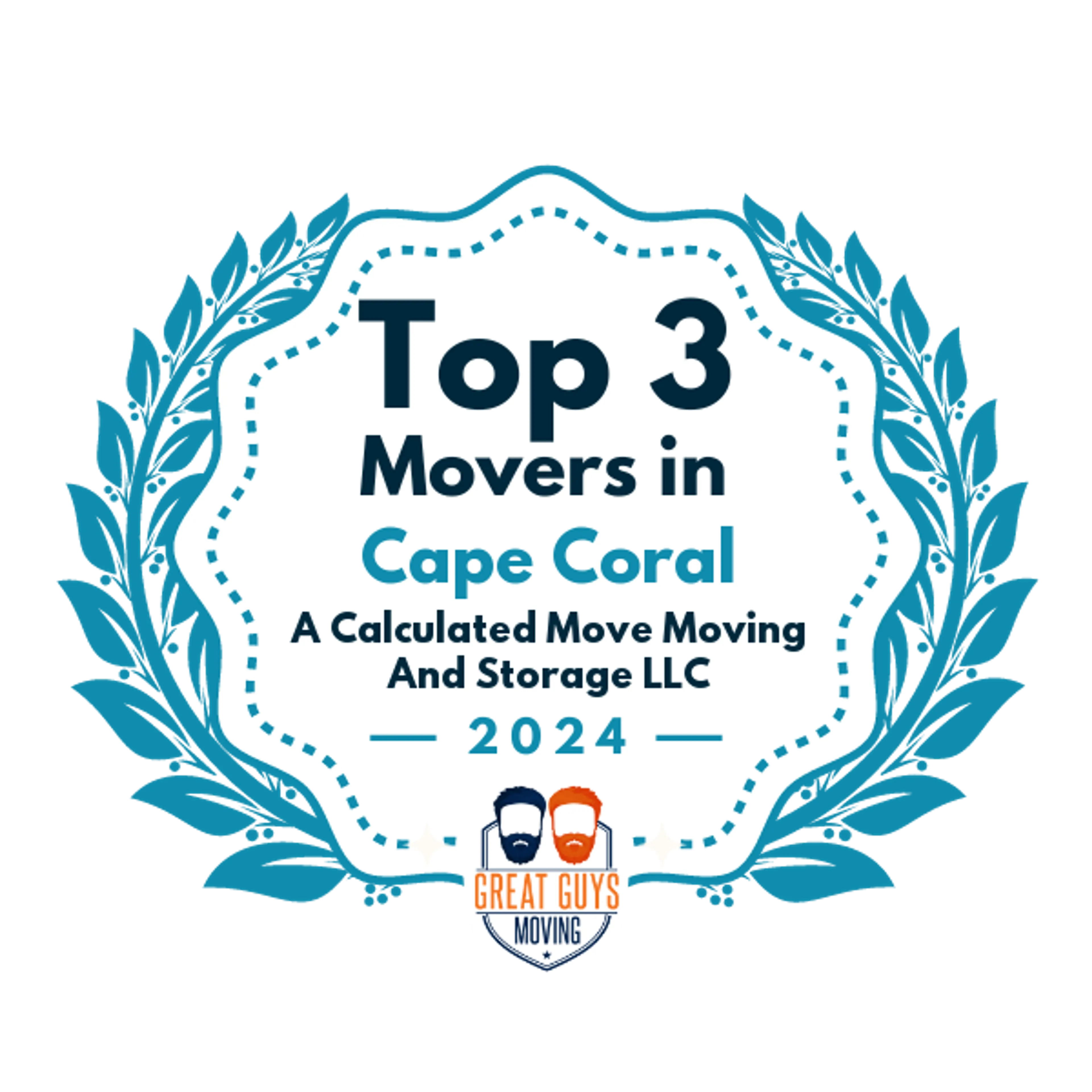 Top 3 Movers in Cape Coral, FL 2024 award