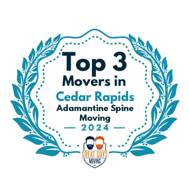 Top 3 Movers in Cedar Rapids, IA 2024 award