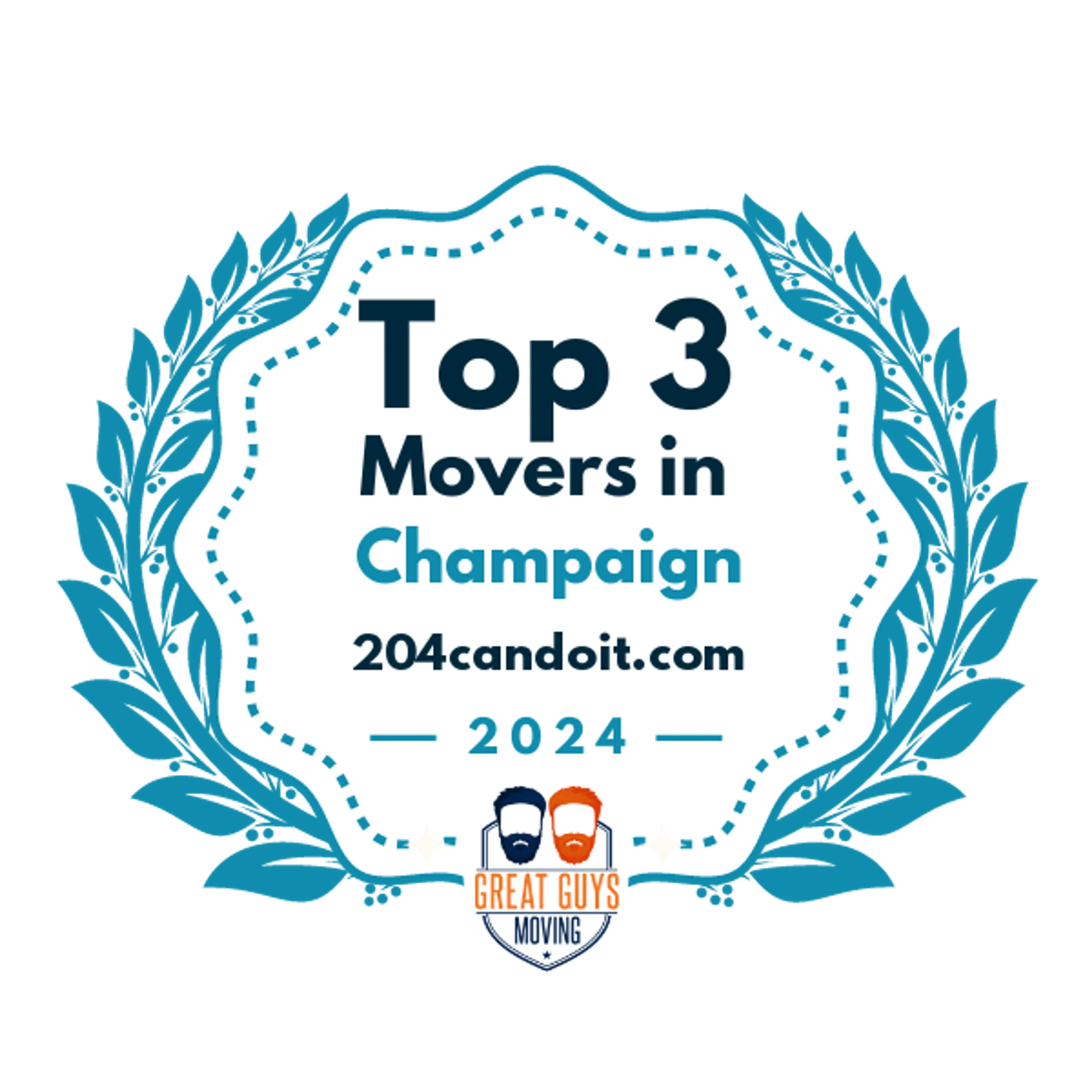 Top 3 Movers in Champaign, IL 2024 award