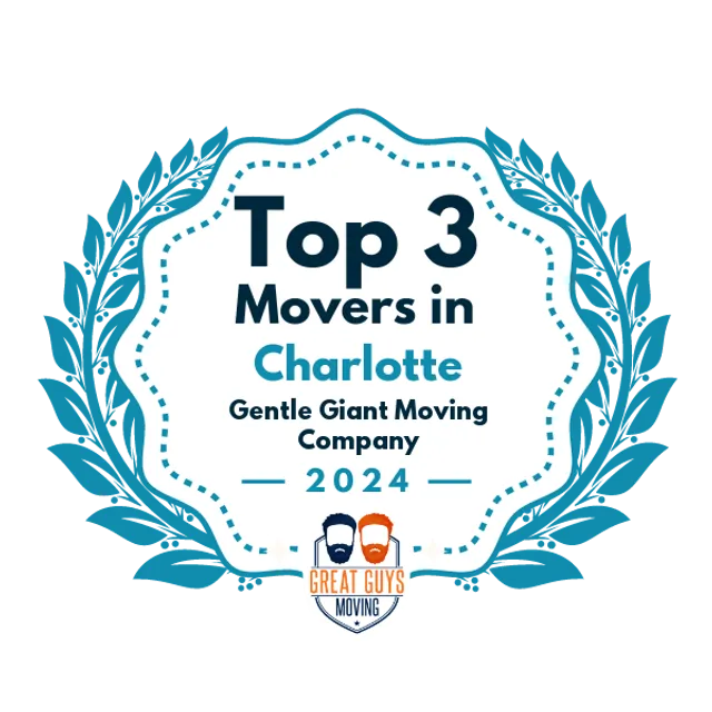 Top 3 Movers in Charlotte, NC 2024 award