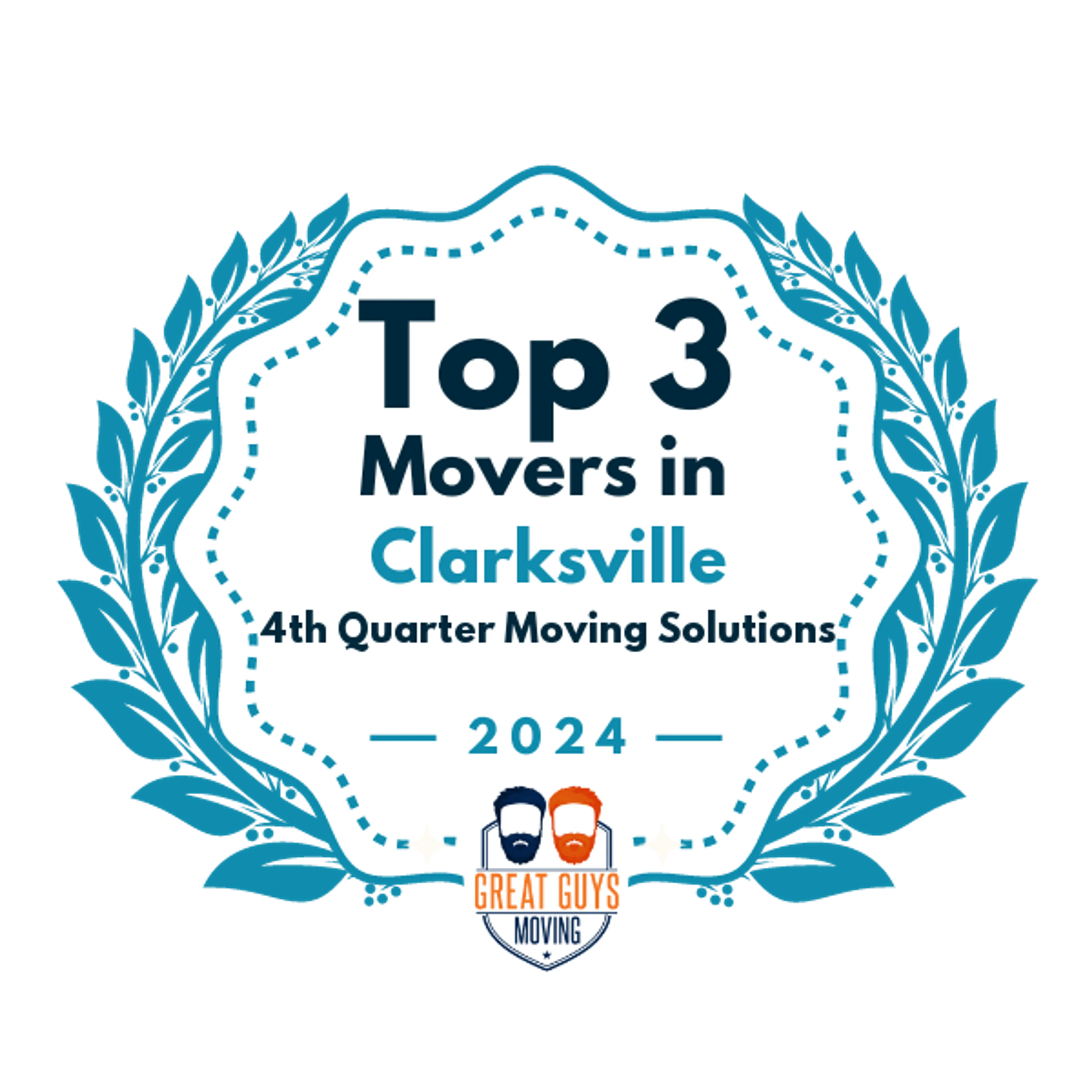 Top 3 Movers in Clarksville, TN 2024 award