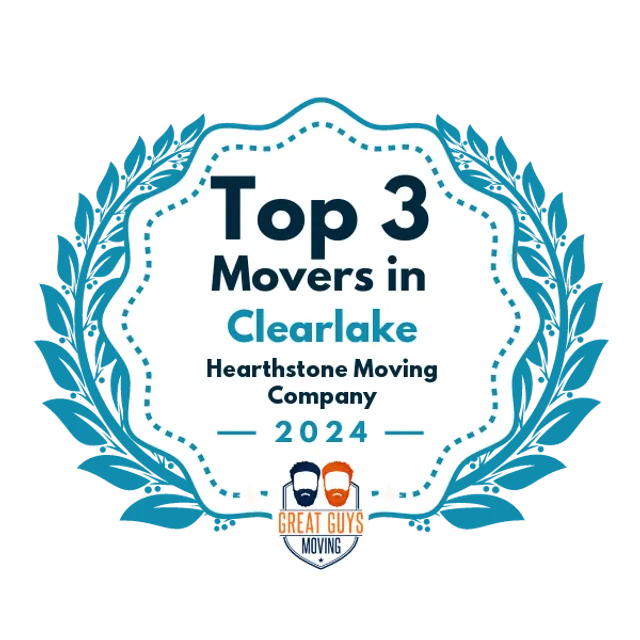 Top 3 Movers in Clearlake, CA 2024 award