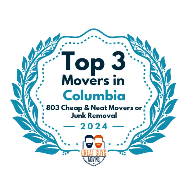 Top 3 Movers in Columbia, SC 2024 award