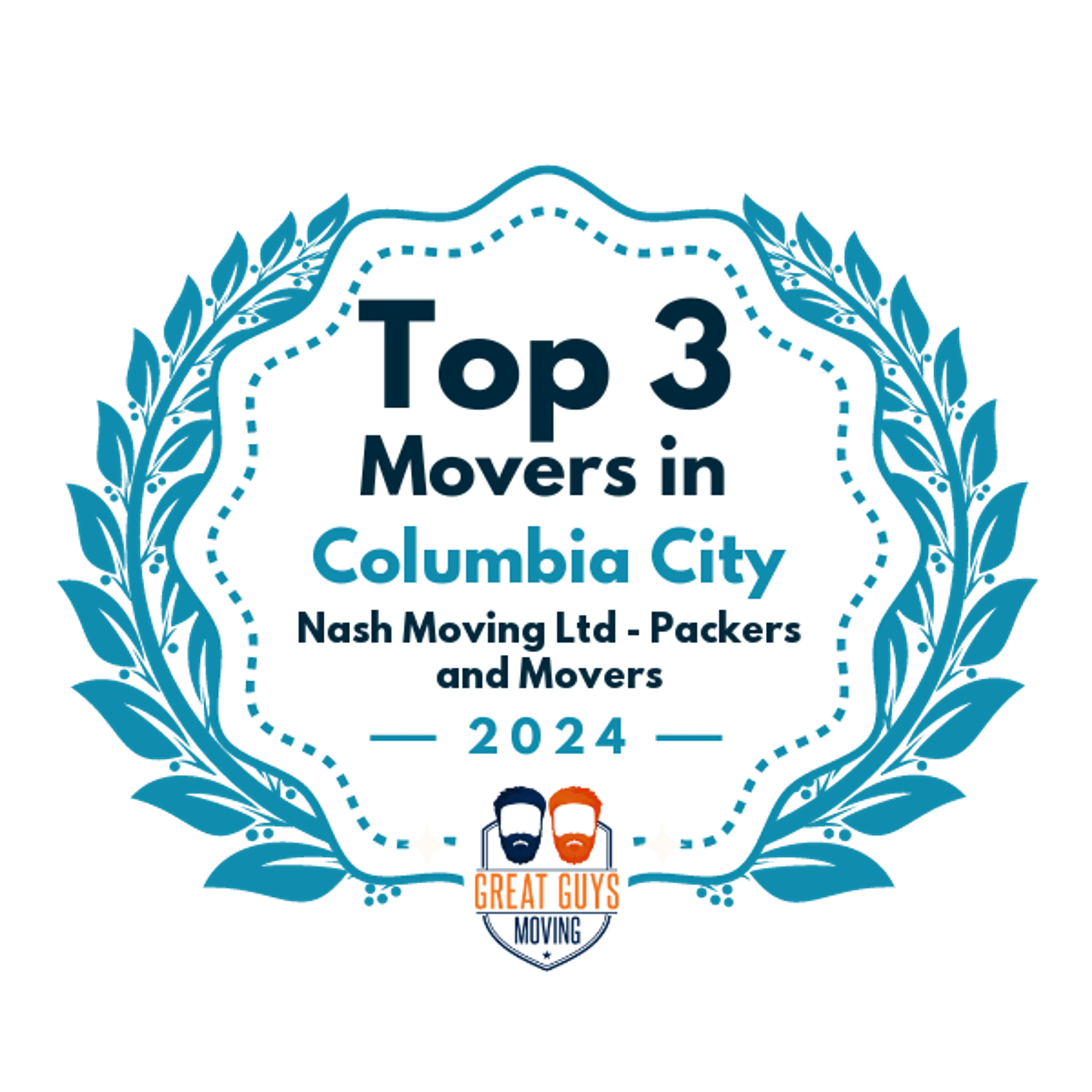 Top 3 Movers in Columbia City, OR 2024 award