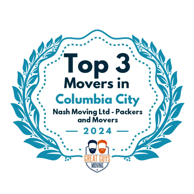 Top 3 Movers in Columbia City, OR 2024 award