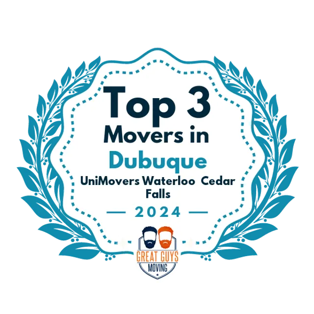 Top 3 Movers in Dubuque, IA 2024 award