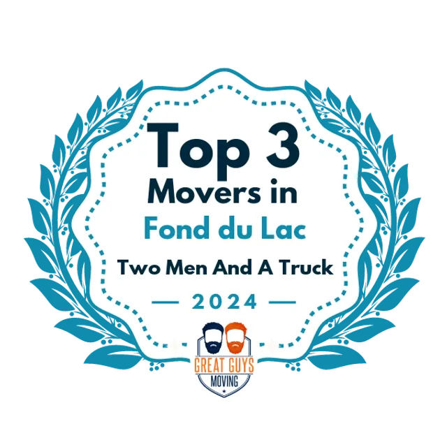 Top 3 Movers in Fond du Lac, WI 2024 award