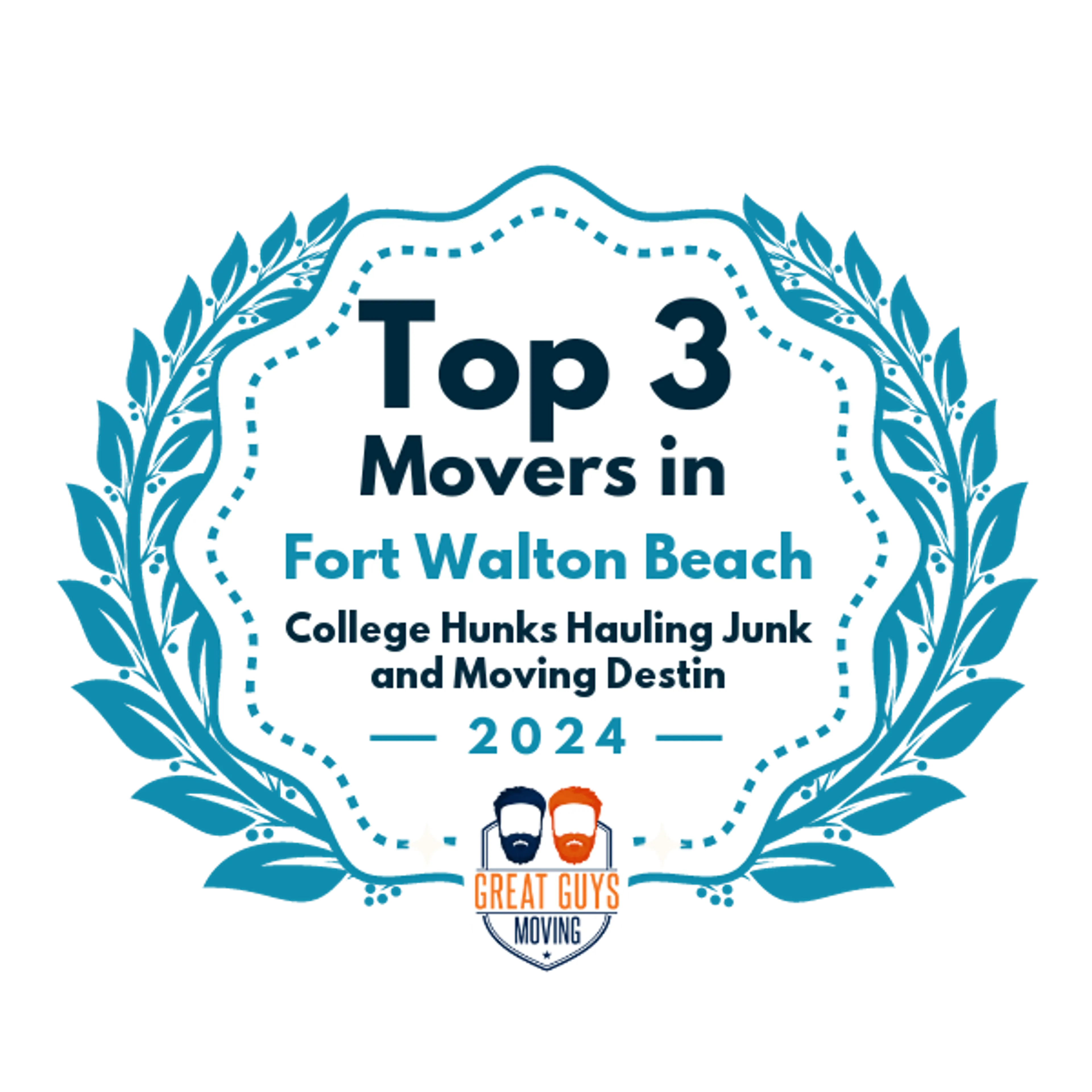 Top 3 Movers in Fort Walton Beach, FL 2024 award