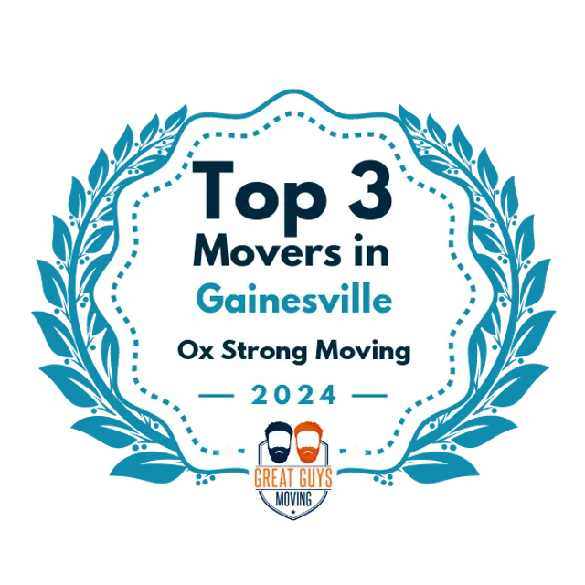 Top 3 Movers in Gainesville, FL 2024 award