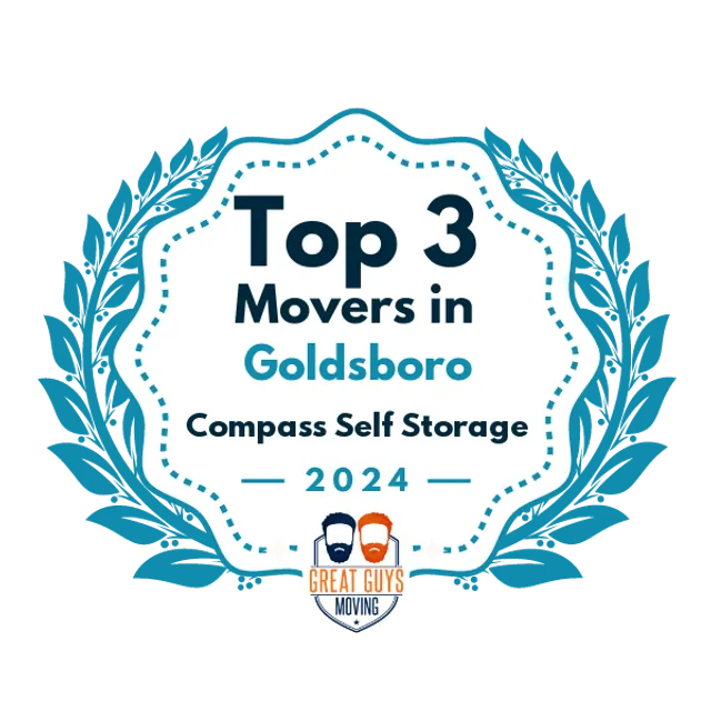 Top 3 Movers in Goldsboro, NC 2024 award