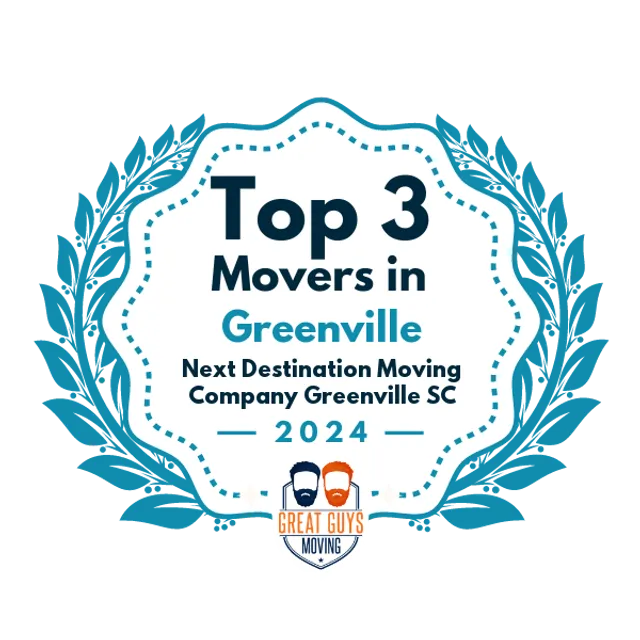 Top 3 Movers in Greenville, SC 2024 award