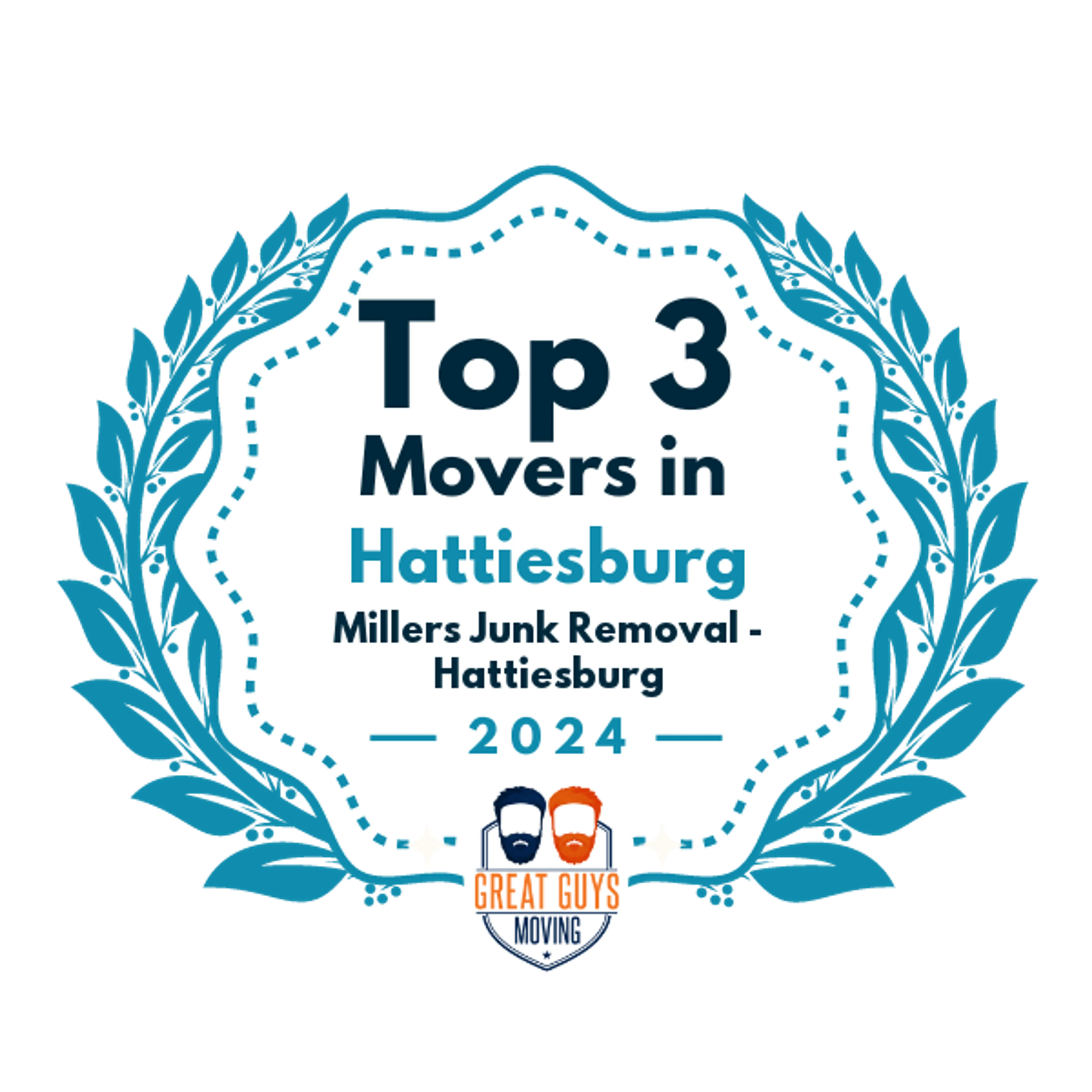 Top 3 Movers in Hattiesburg, MS 2024 award
