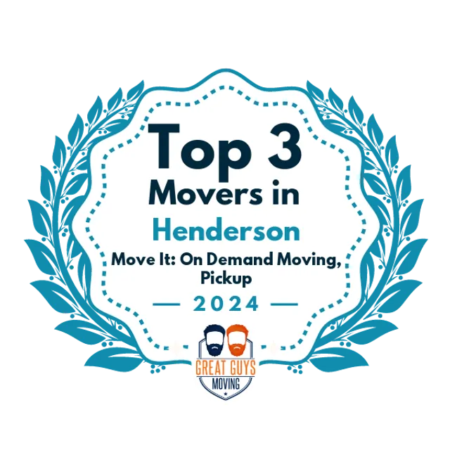 Top 3 Movers in Henderson, NV 2024 award