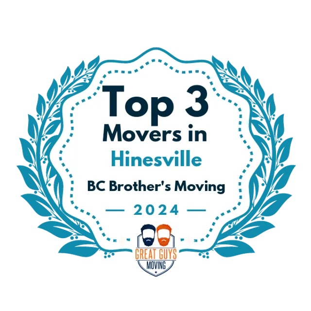 Top 3 Movers in Hinesville, GA 2024 award