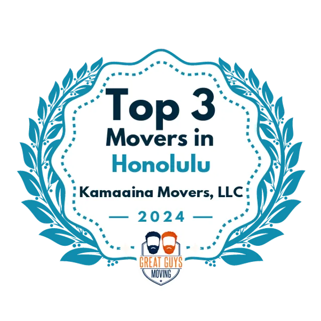 Top 3 Movers in Honolulu, HI 2024 award