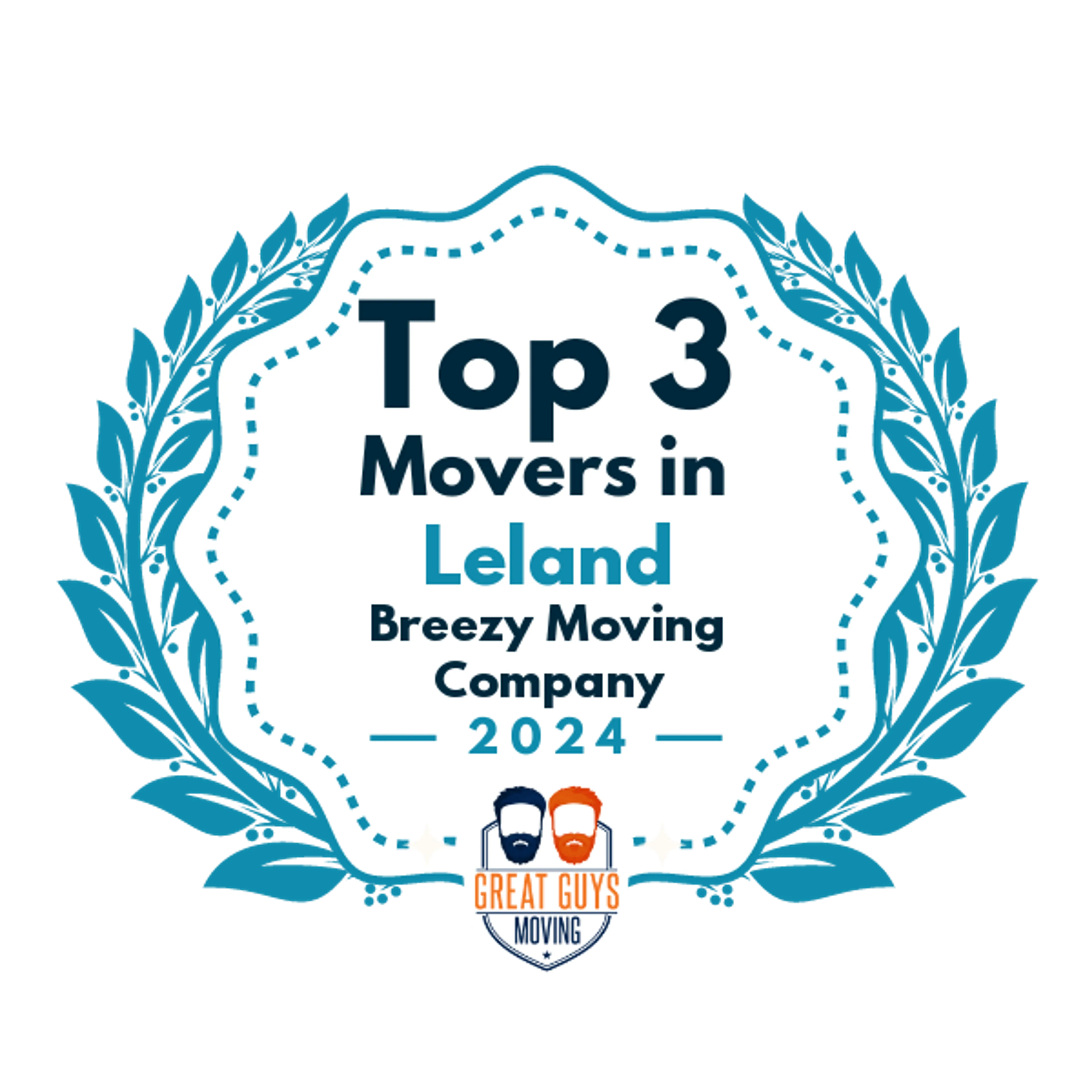 Top 3 Movers in Wilmington, NC 2024 award