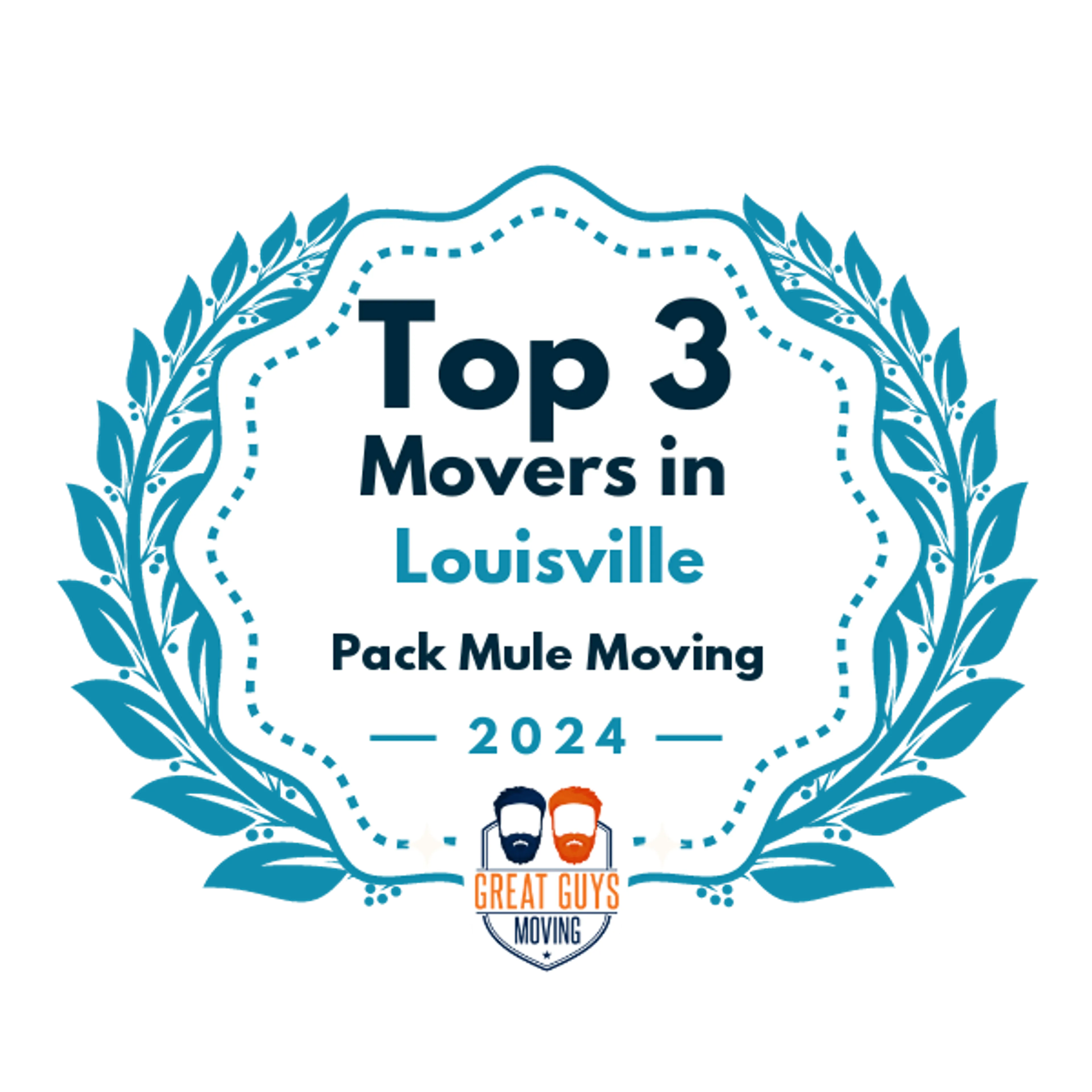 Top 3 Movers in Louisville, KY 2024 award