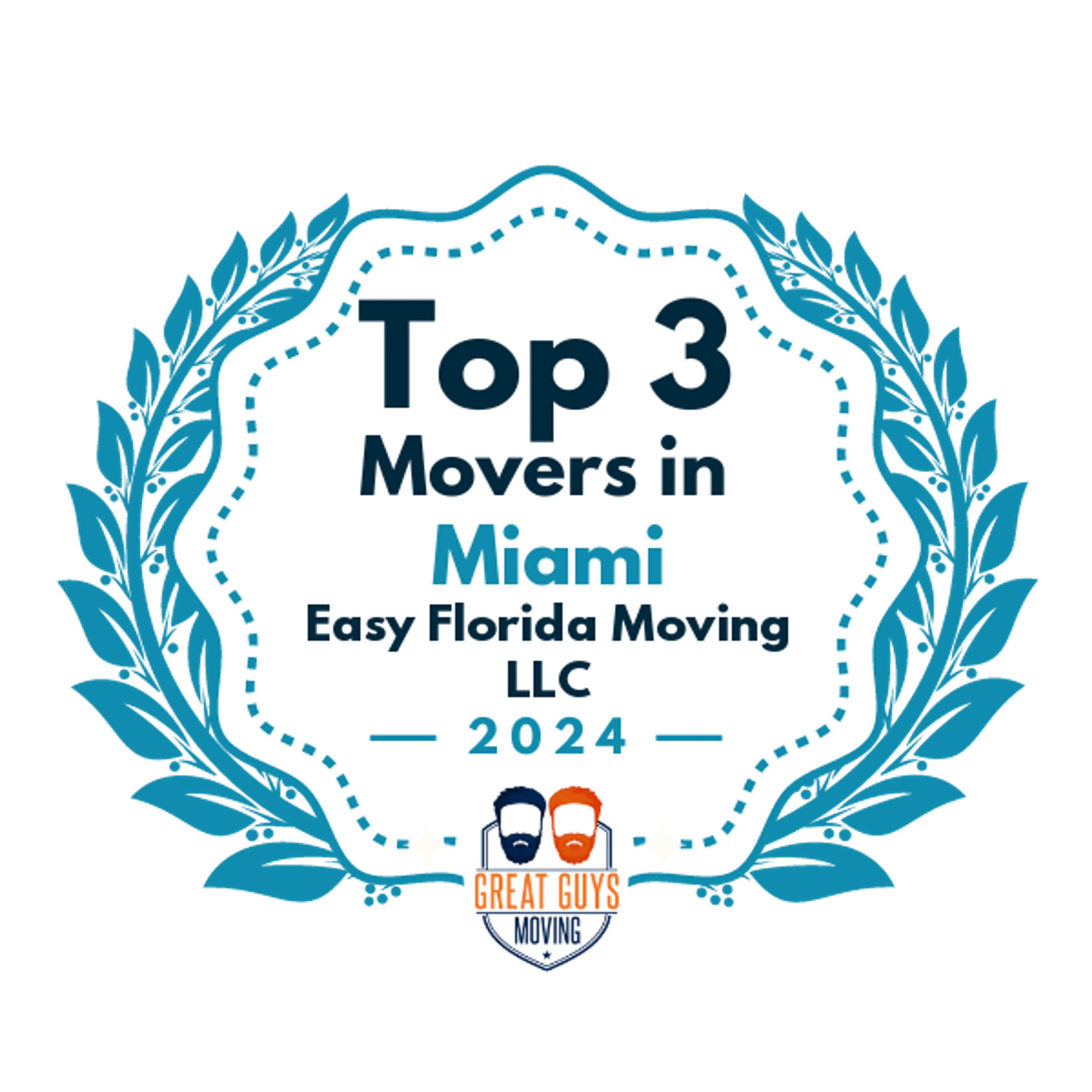 Top 3 Movers in Miami, FL 2024 award