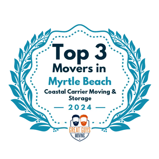 Top 3 Movers in Myrtle Beach, SC 2024 award