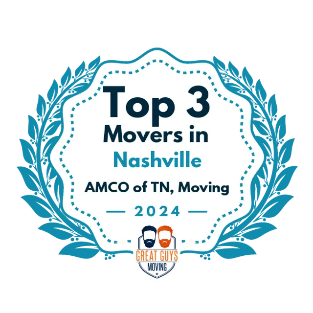 Top 3 Movers in Nashville, TN 2024 award