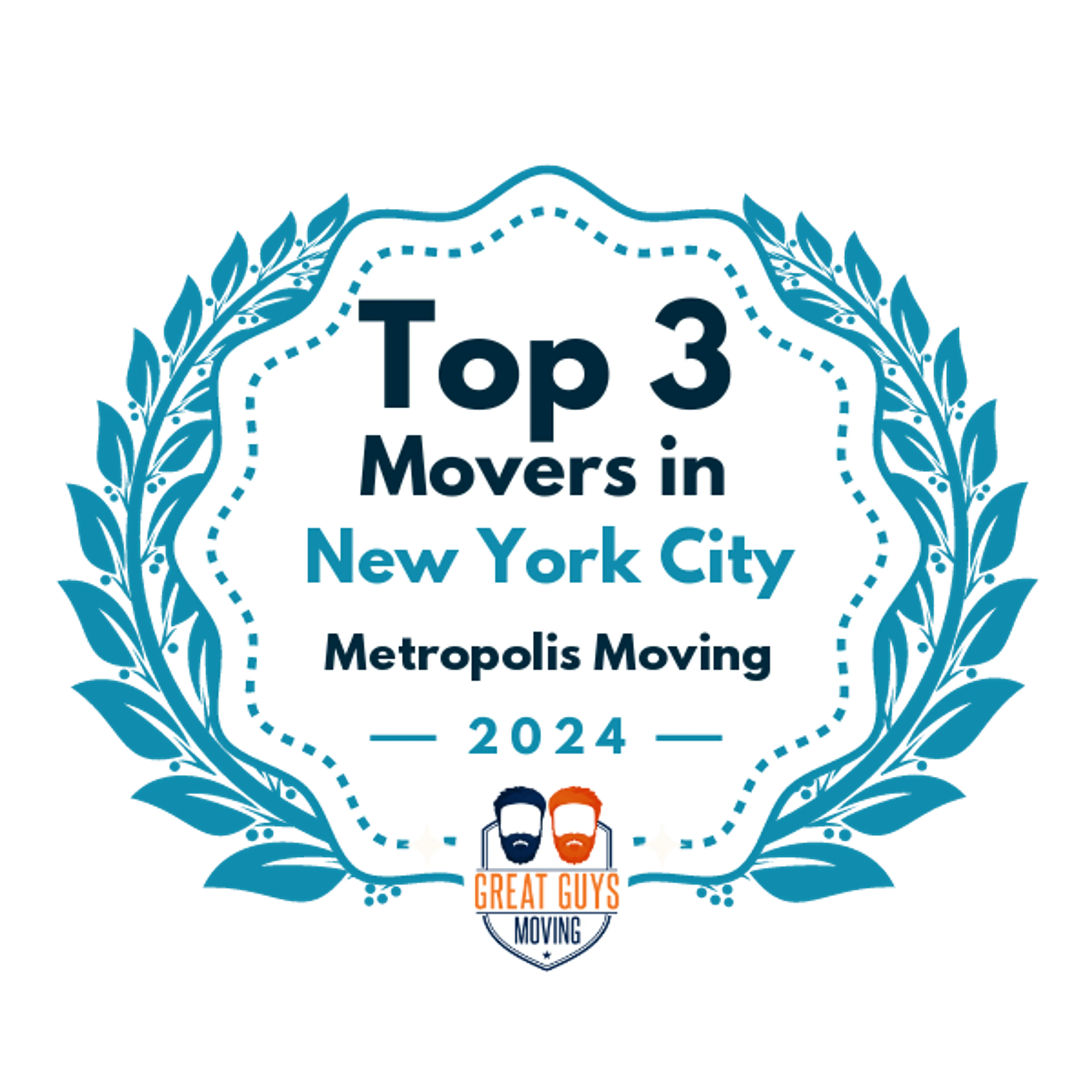 Top 3 Movers in New York City, NY 2024 award