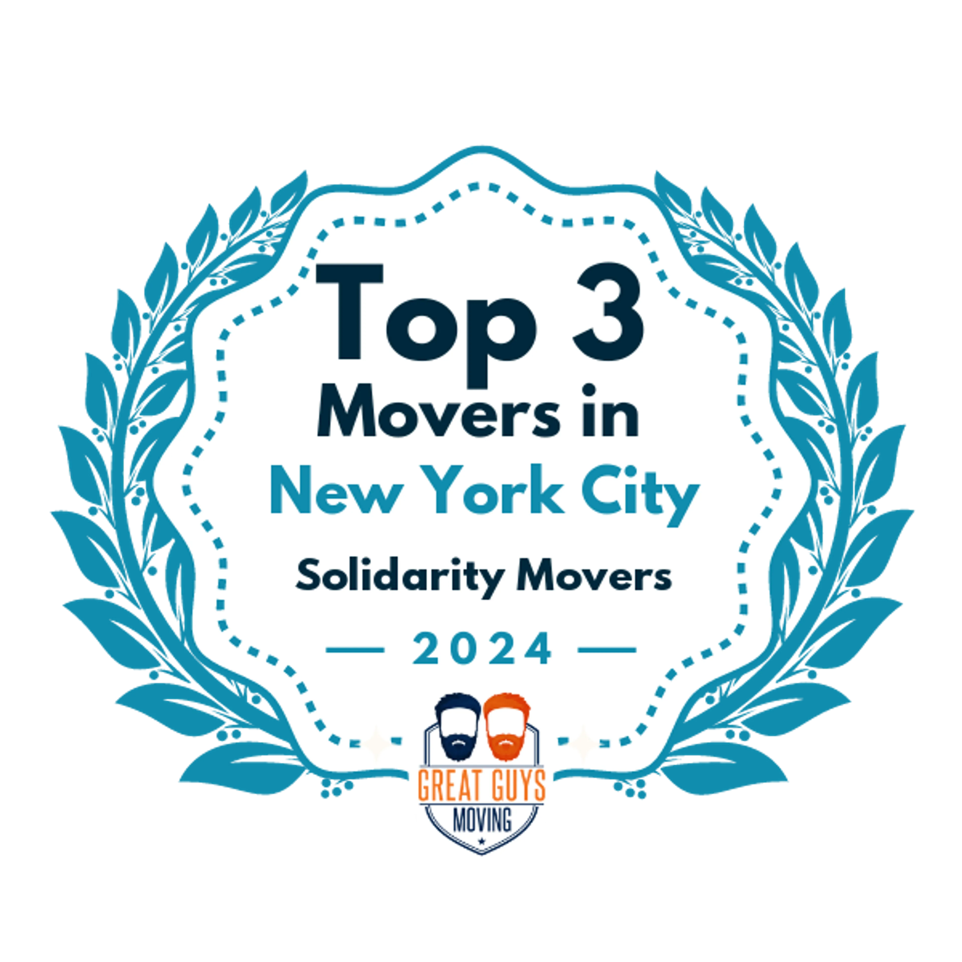 Top 3 Movers in New York City, NY 2024 award