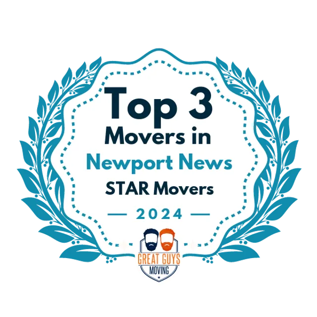 Top 3 Movers in Newport News, VA 2024 award